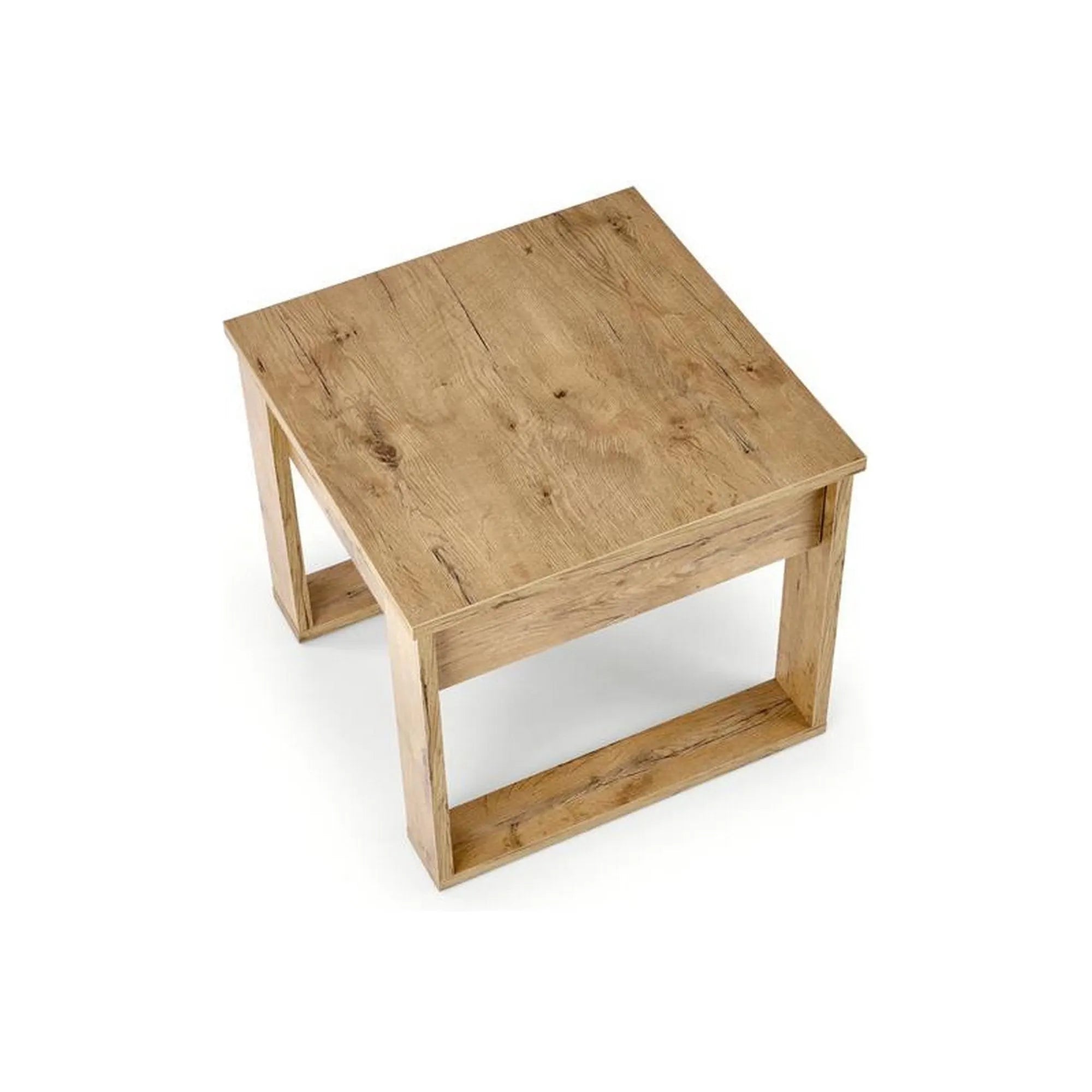 Masuta NEA KWADRAT, stejar wotan, PAL furniruit, 60x60x52 cm