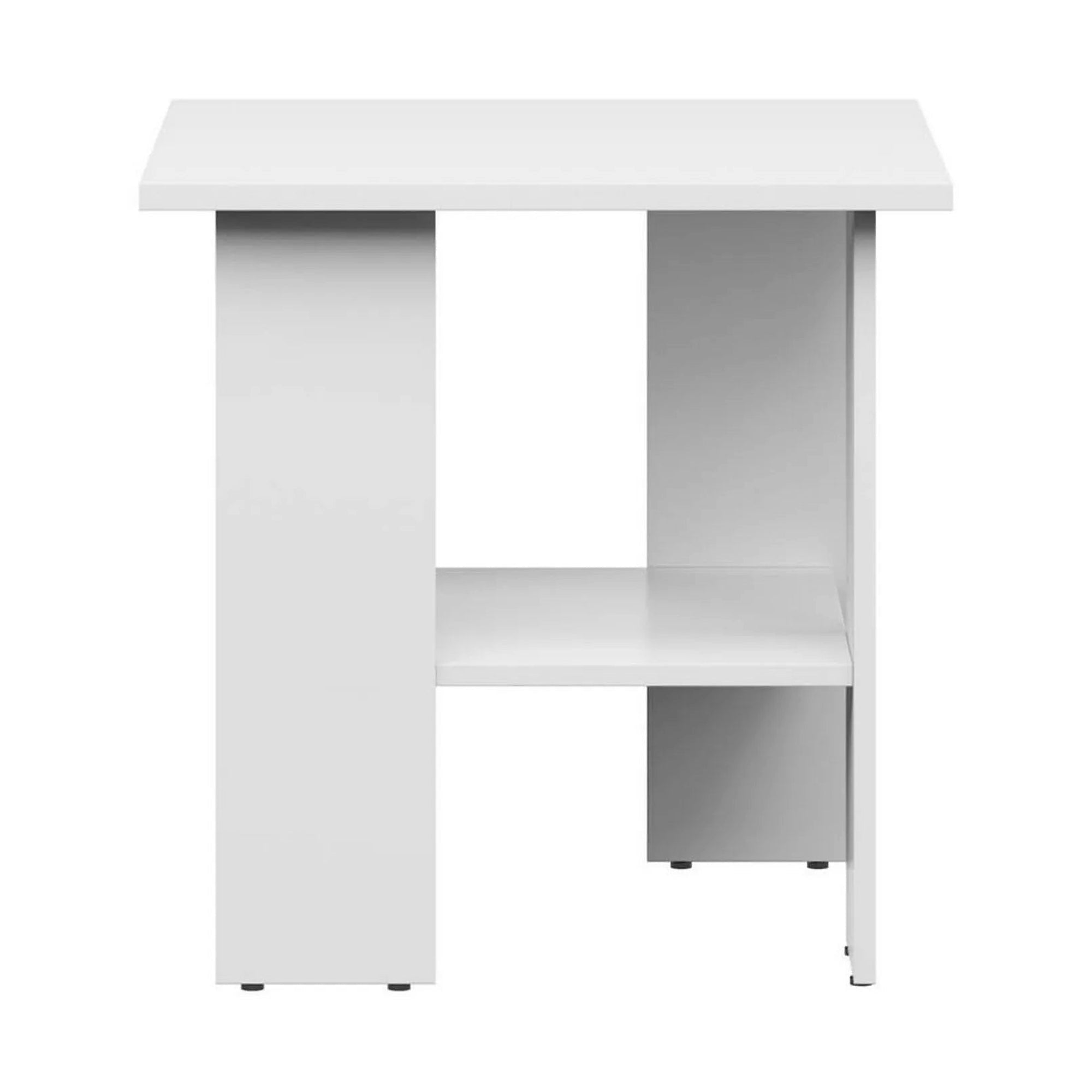 Masuta NEPO PLUS, alb, PAL laminat, 55x55 cm