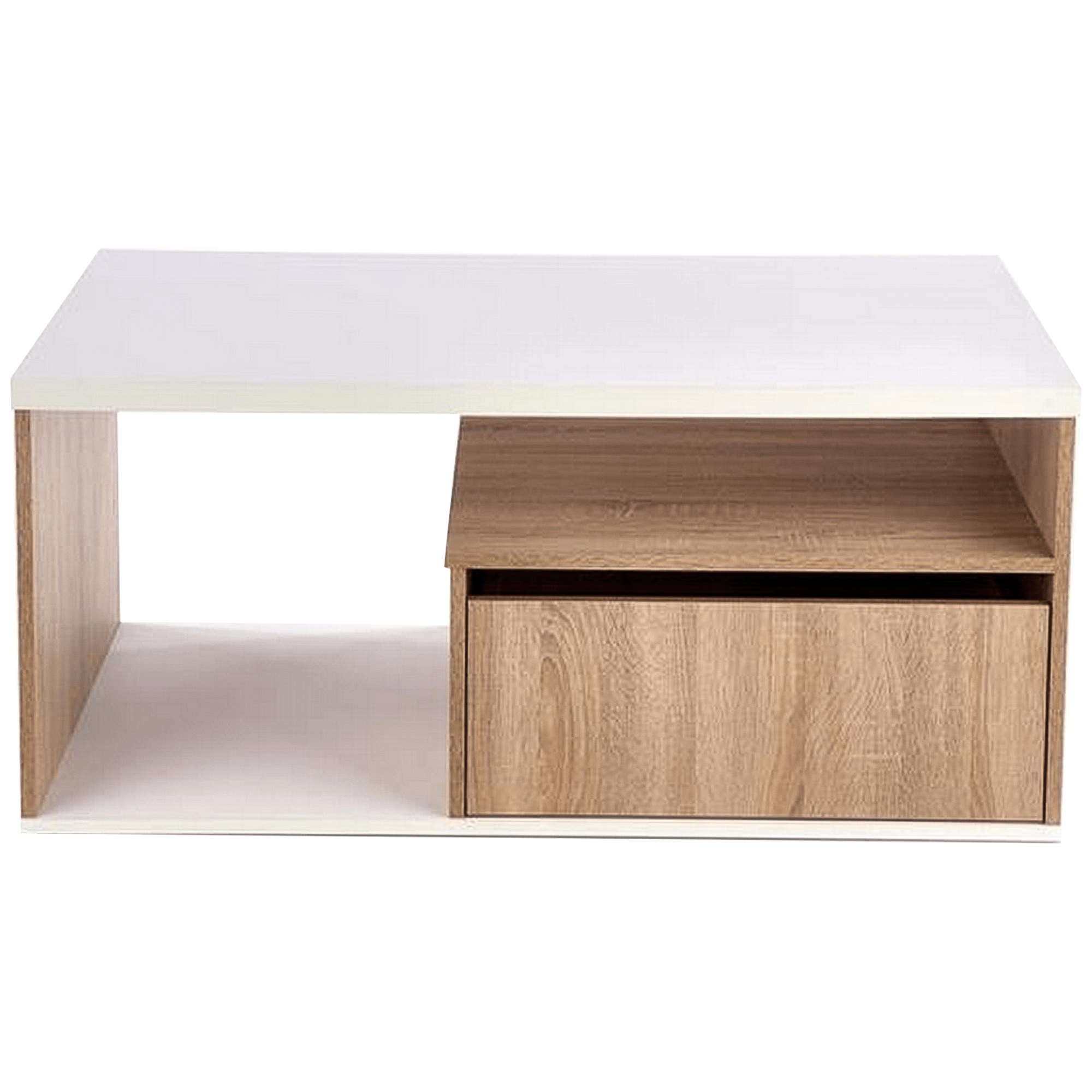 Masuta Pantera, alb/stejar sonoma, PAL, 110x60x50 cm