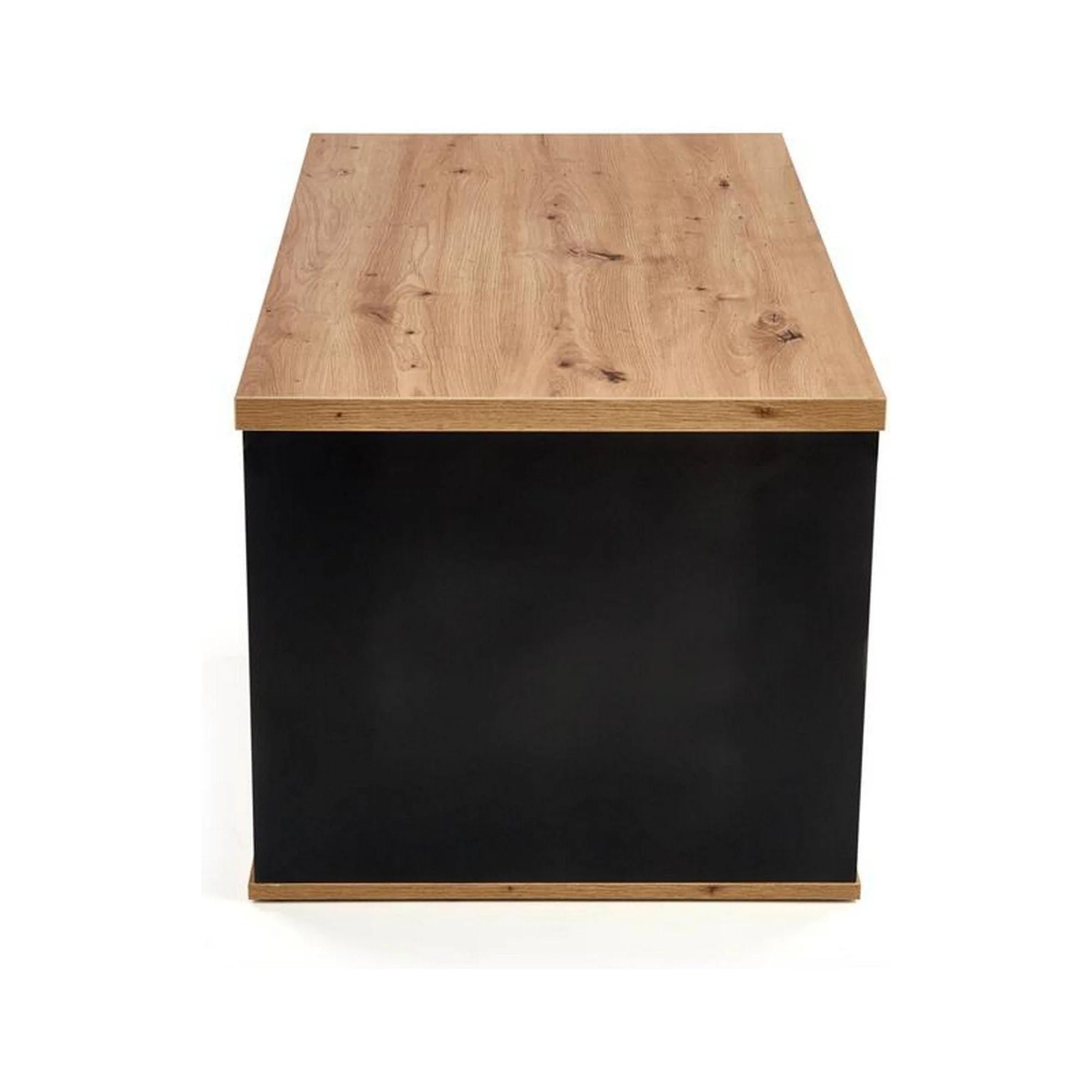 Masuta Pantera, stejar wotan/negru, PAL furniruit, 110x60x50 cm