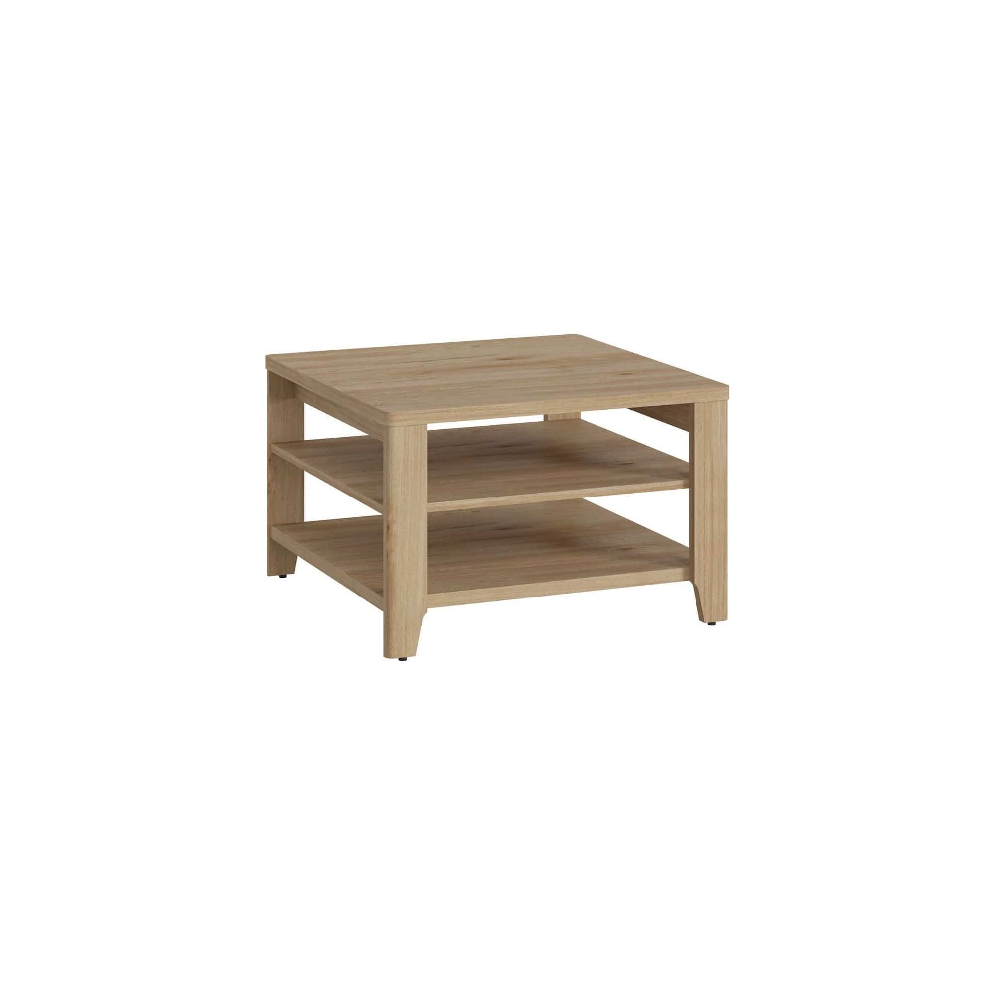Masuta PARILLA, stejar, PAL laminat, 68x68x44 cm