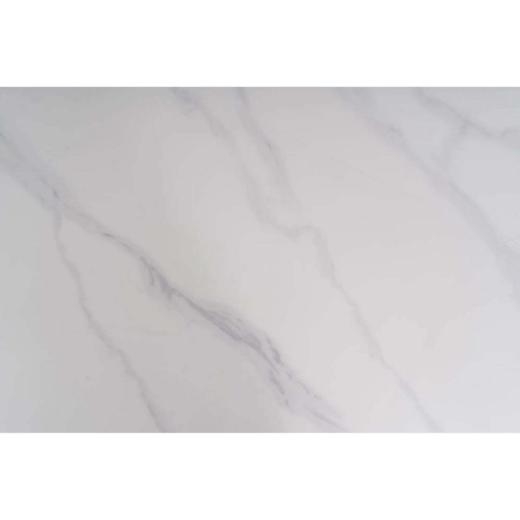Masuta RION, alb cu efect de marmura/negru mat, ceramica/metal, 160x90X76 cm