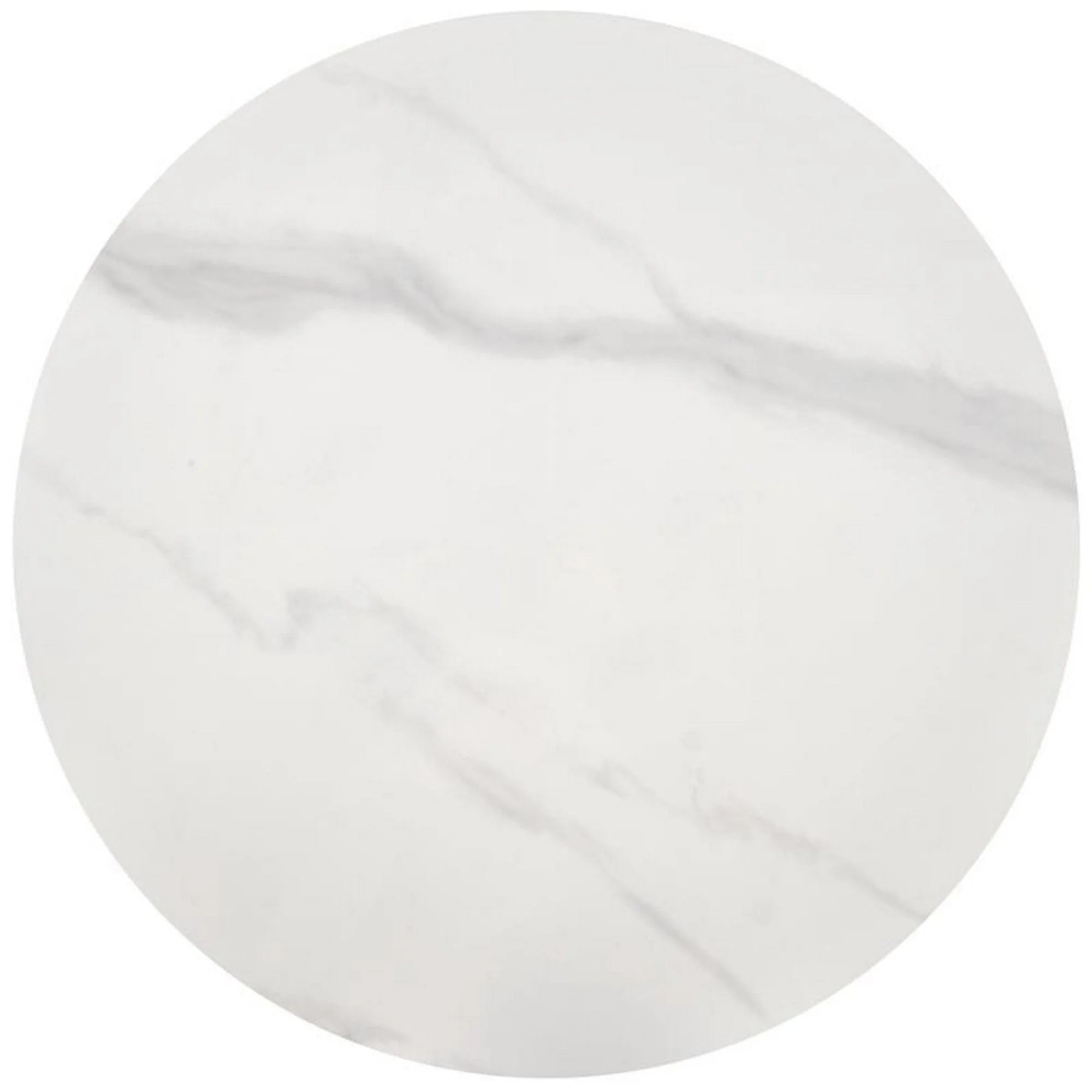 Masuta TALBI, alb/auriu, ceramica/metal, 50x50x52 cm