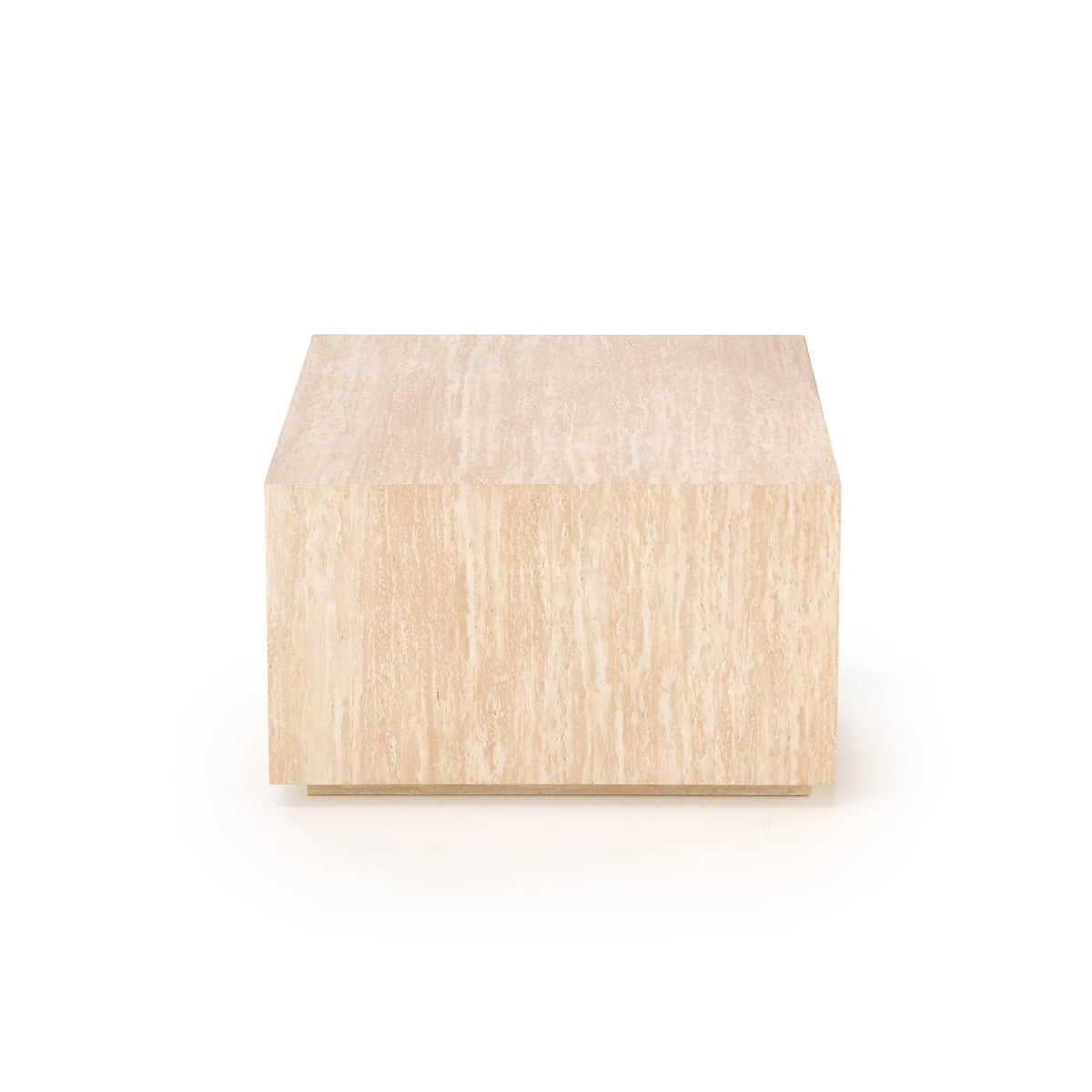 Masuta TRAVERTINO, efect de piatra travertin, 60x60x36 cm