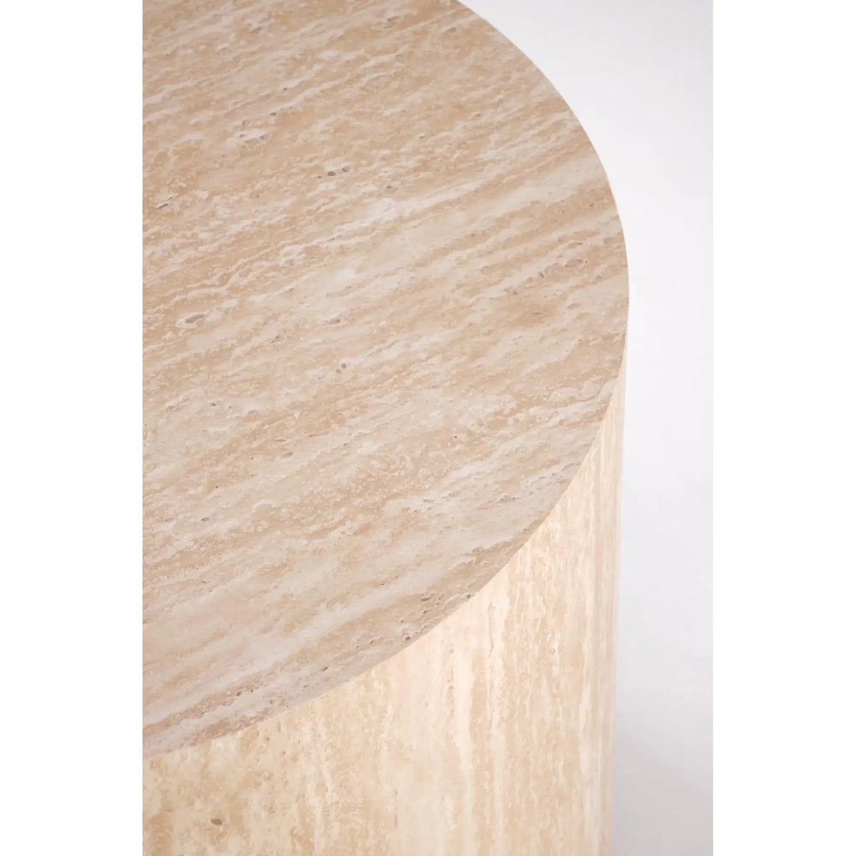 Masuta TRAVERTINO S, efect de piatra travertin, 45x45 cm