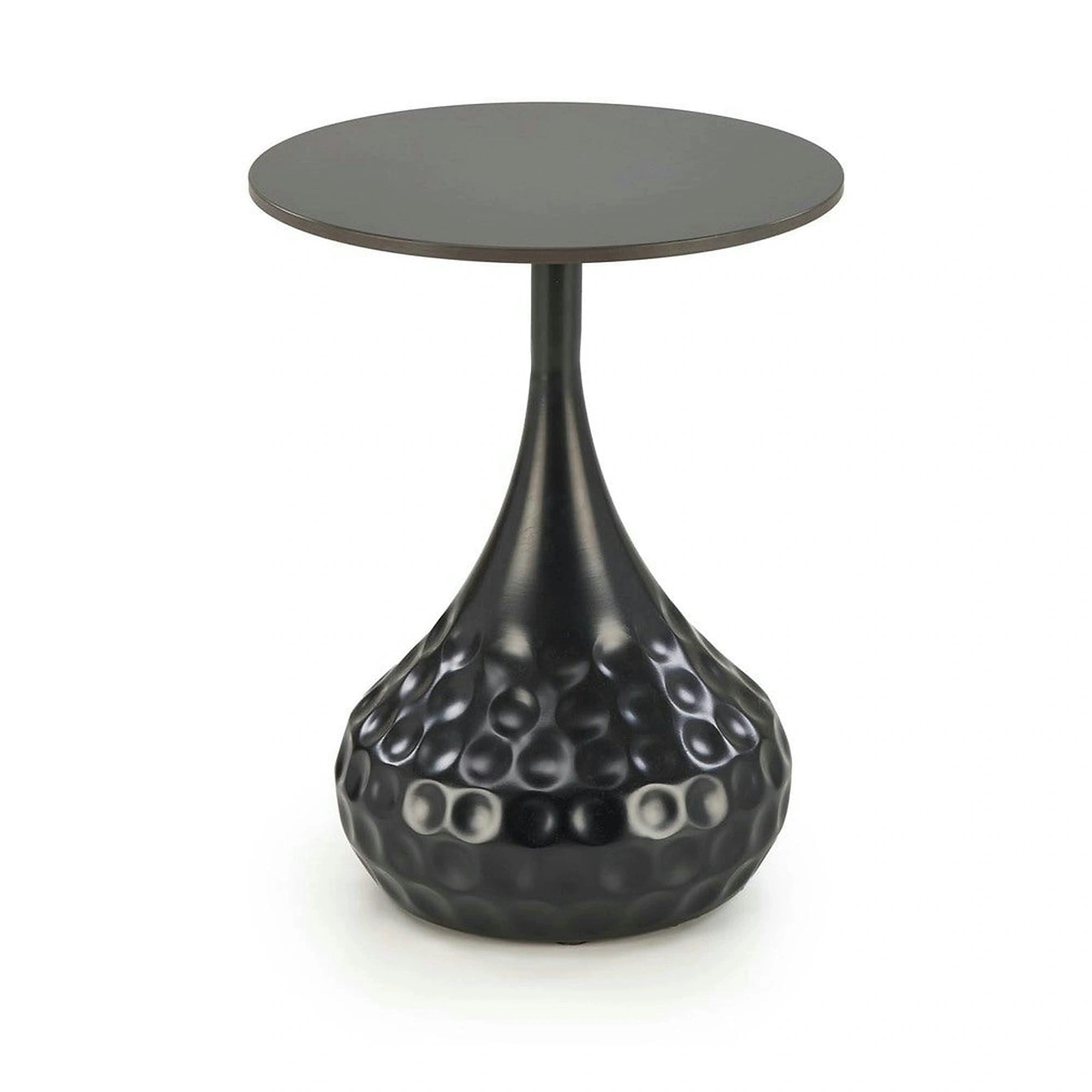 Masuta VERDE, negru, ceramica/metal, 40x40x52 cm