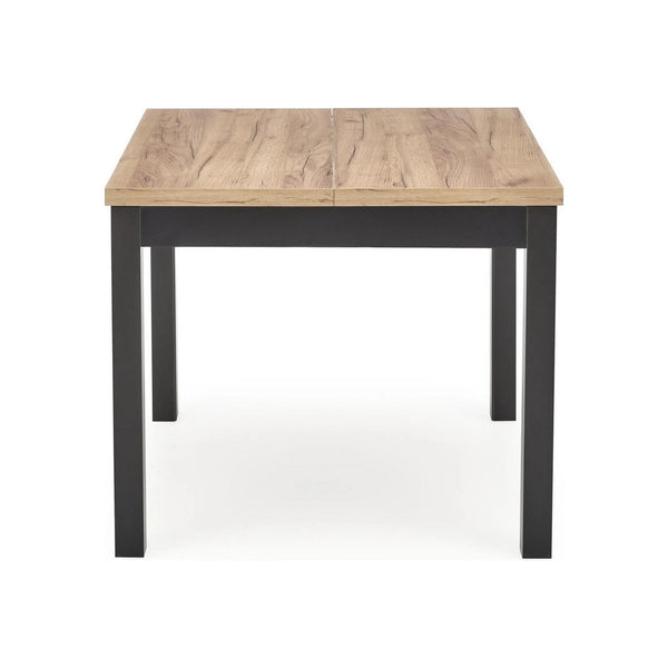 Masa extensibila TIAGO, stejar/negru, 90/125x90x77 cm