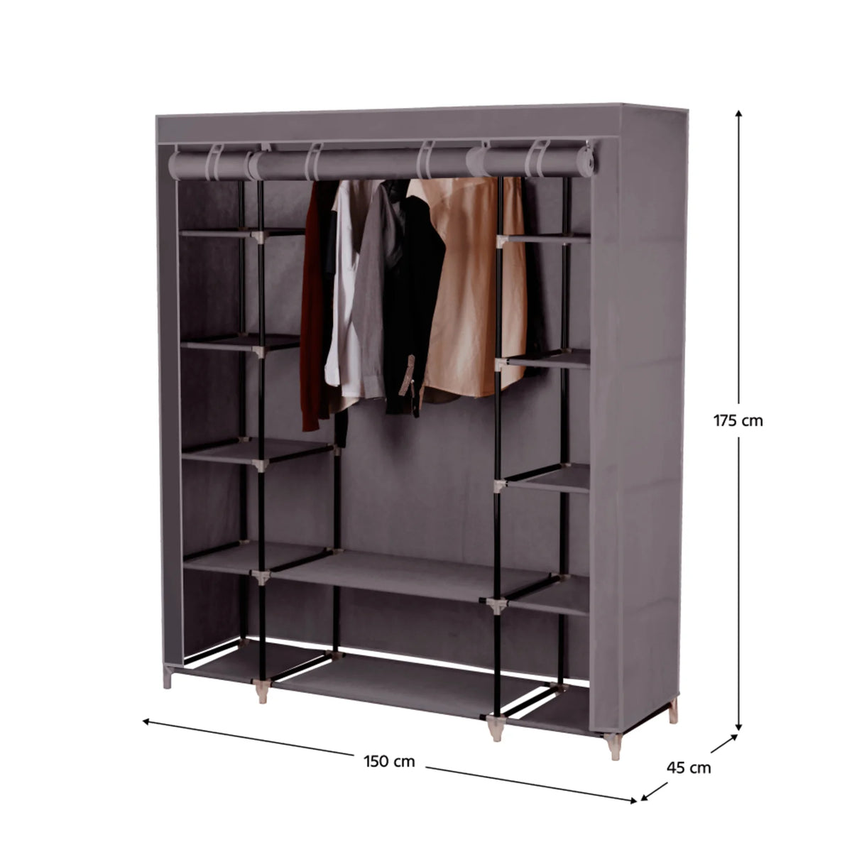 Stander haine METIN VNW15, maro, material textil/metal, 150x45x175 cm