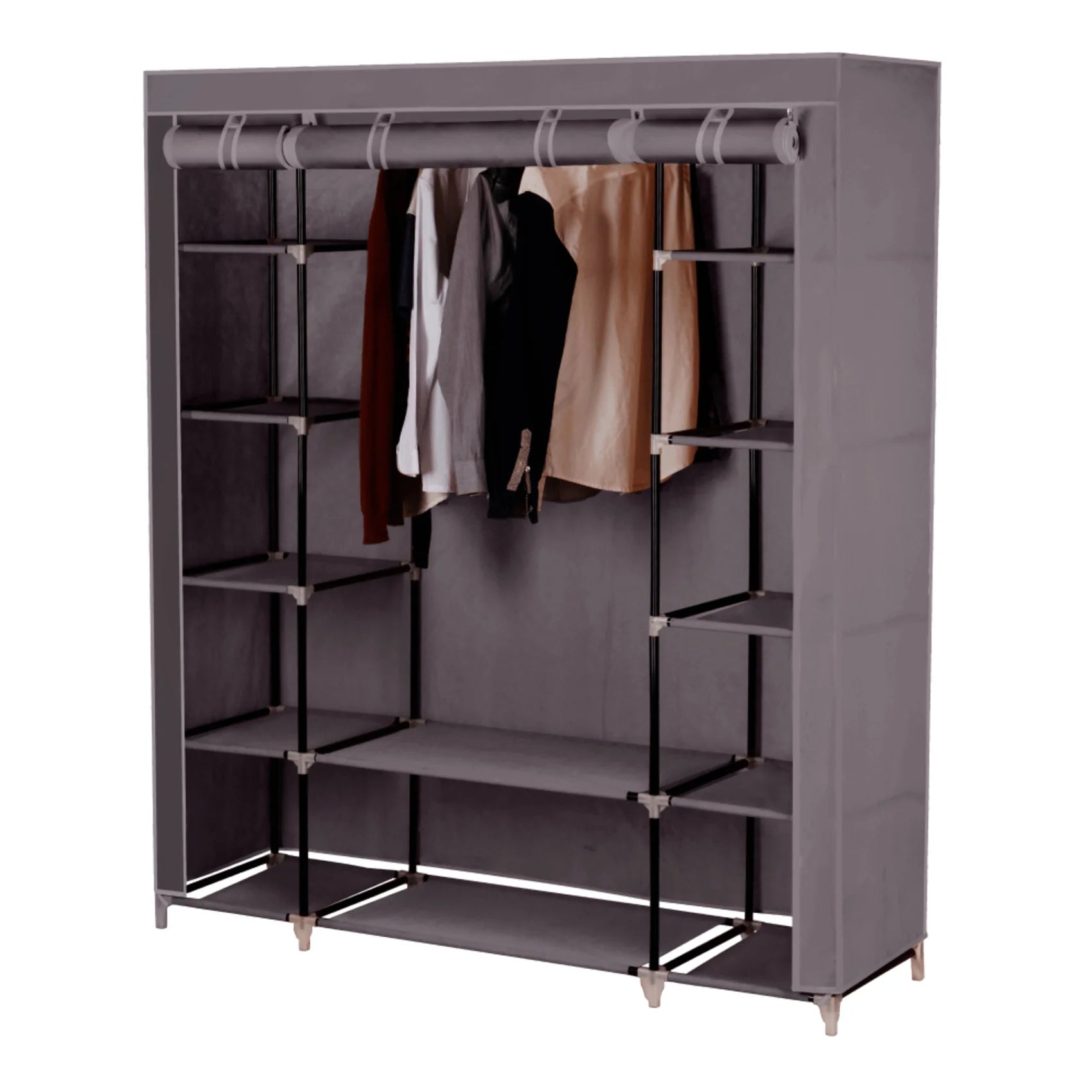 Stander haine METIN VNW15, maro, material textil/metal, 150x45x175 cm