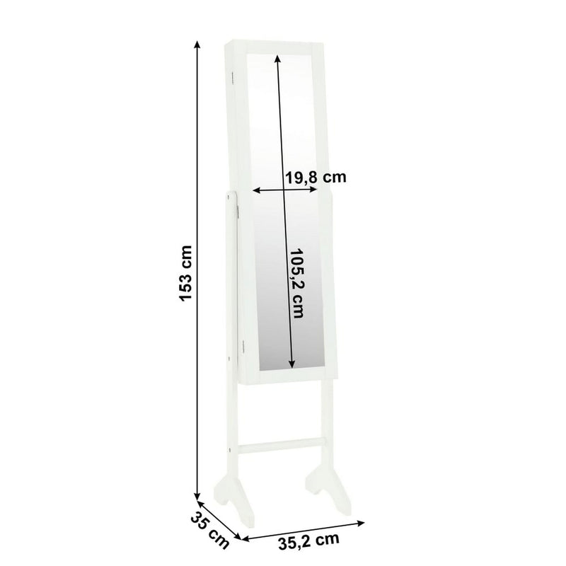 Oglinda MIROR NEW FY13015-4, alb, 35x35x153 cm