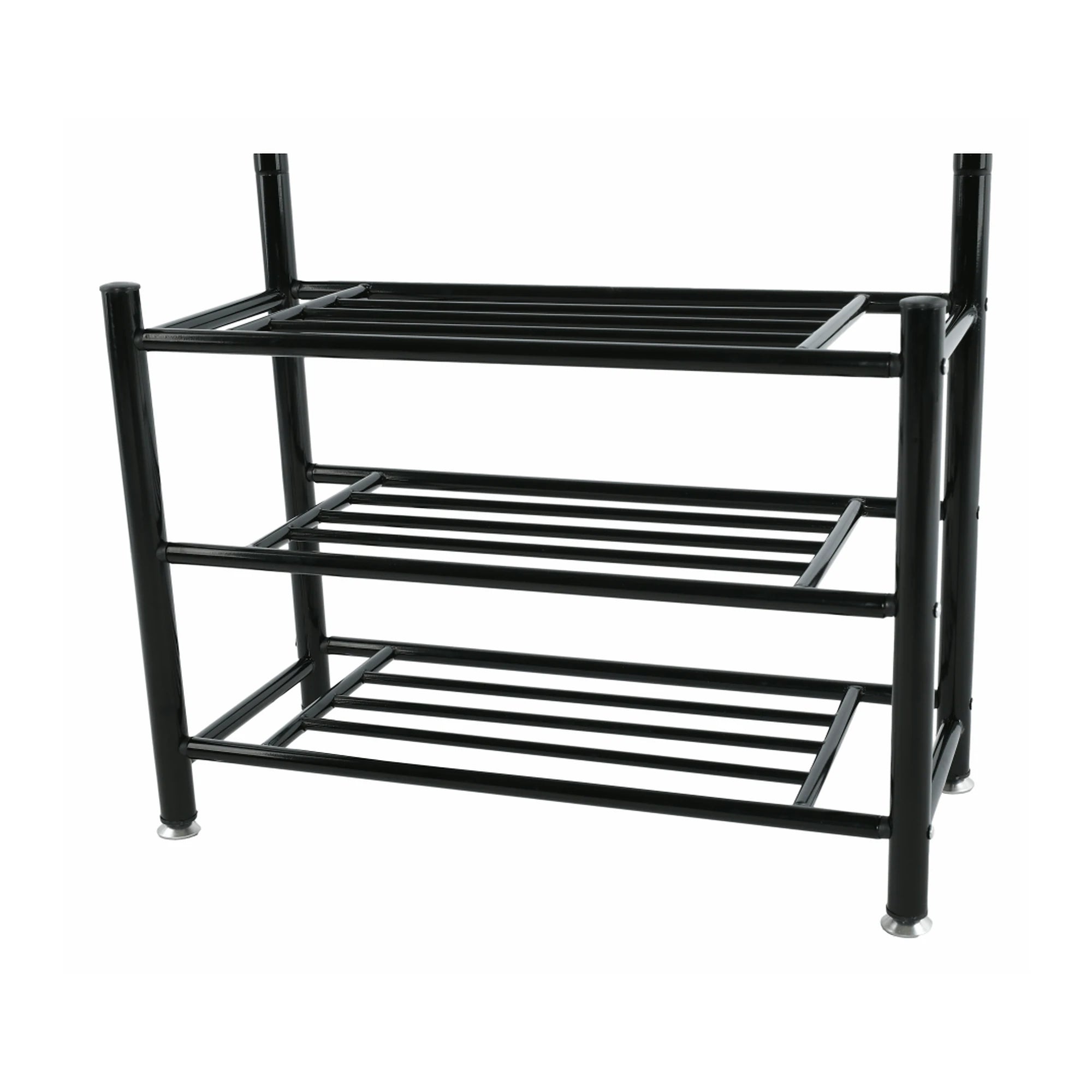 Mobilier hol BARNUM, negru, metal, 66x30x190 cm