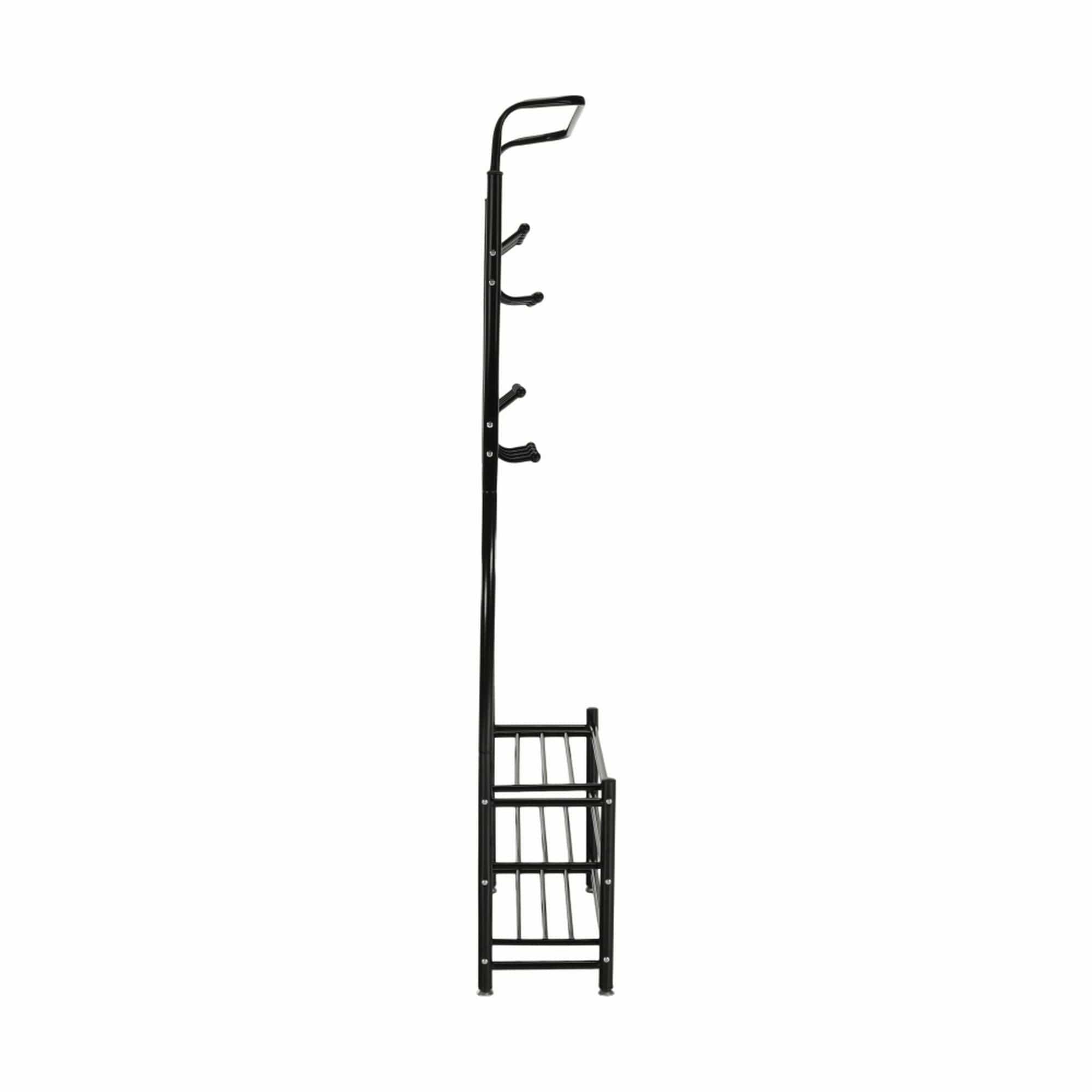 Mobilier hol BARNUM, negru, metal, 66x30x190 cm