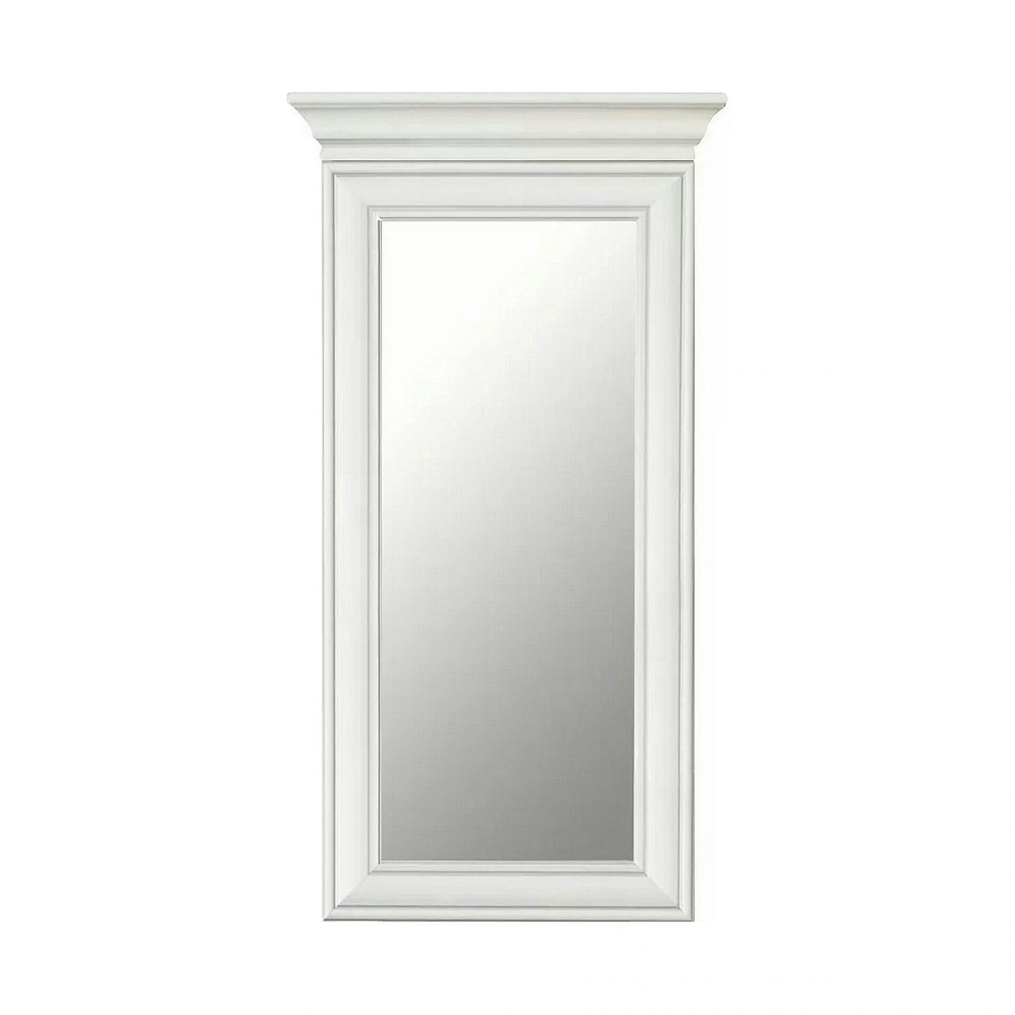 Mobilier hol cu oglinda IDENTO 2, alb, PAL melaminat, format din cuier, pantofar, comoda si dulap