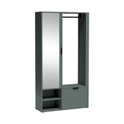 Mobilier hol MILO UNI, verde, PAL laminat/metal, 100x33x189 cm