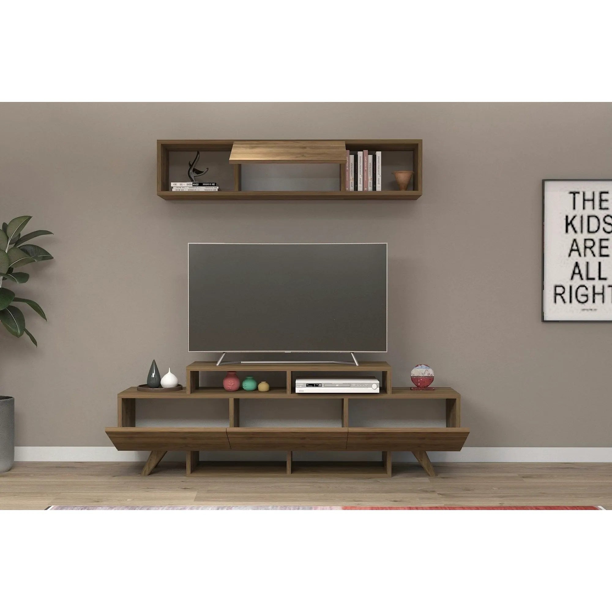 Mobilier living 505CRL1921, nuc, PAL melaminat, 2 piese