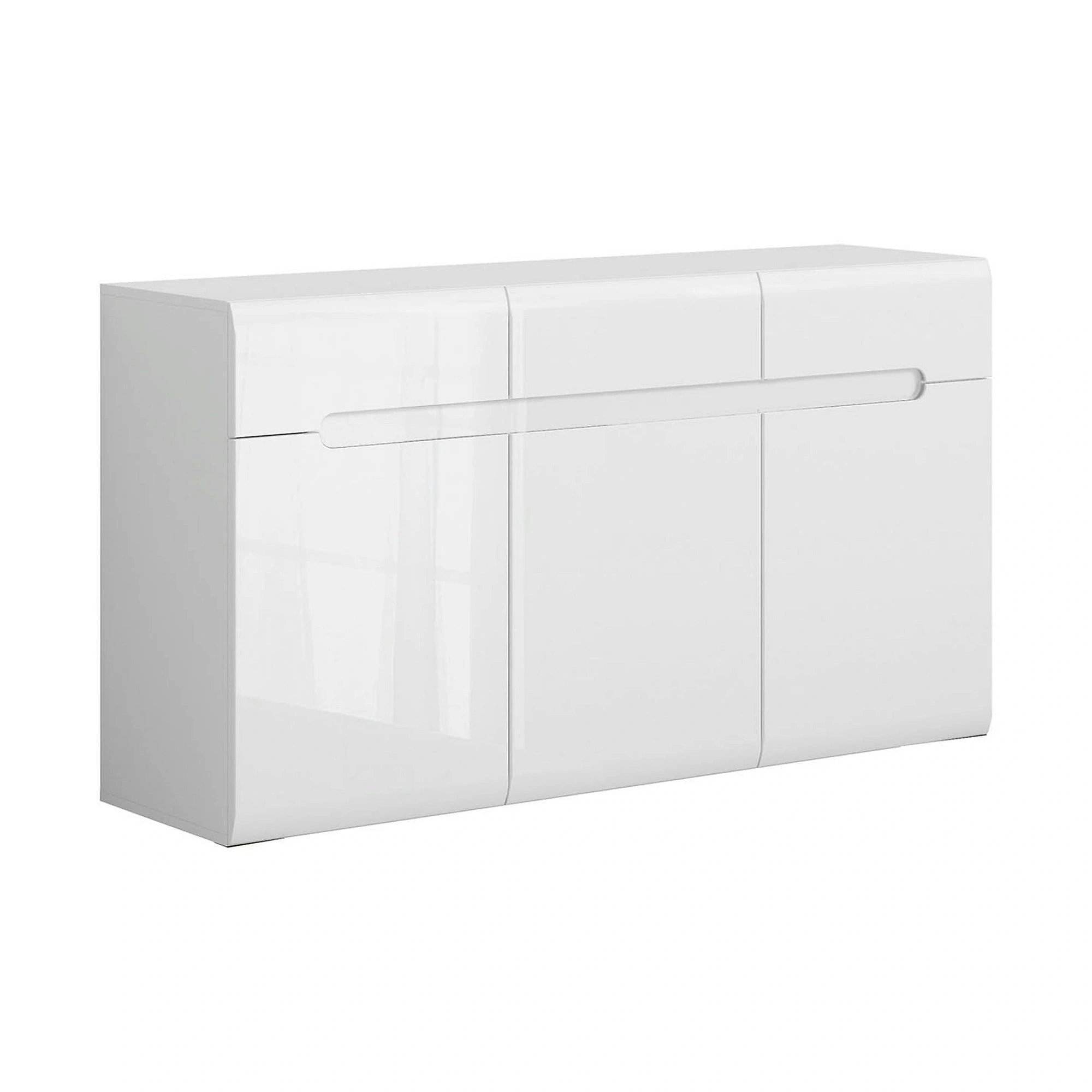 Mobilier living AZTECA TRIO, alb, PAL, 2 piese