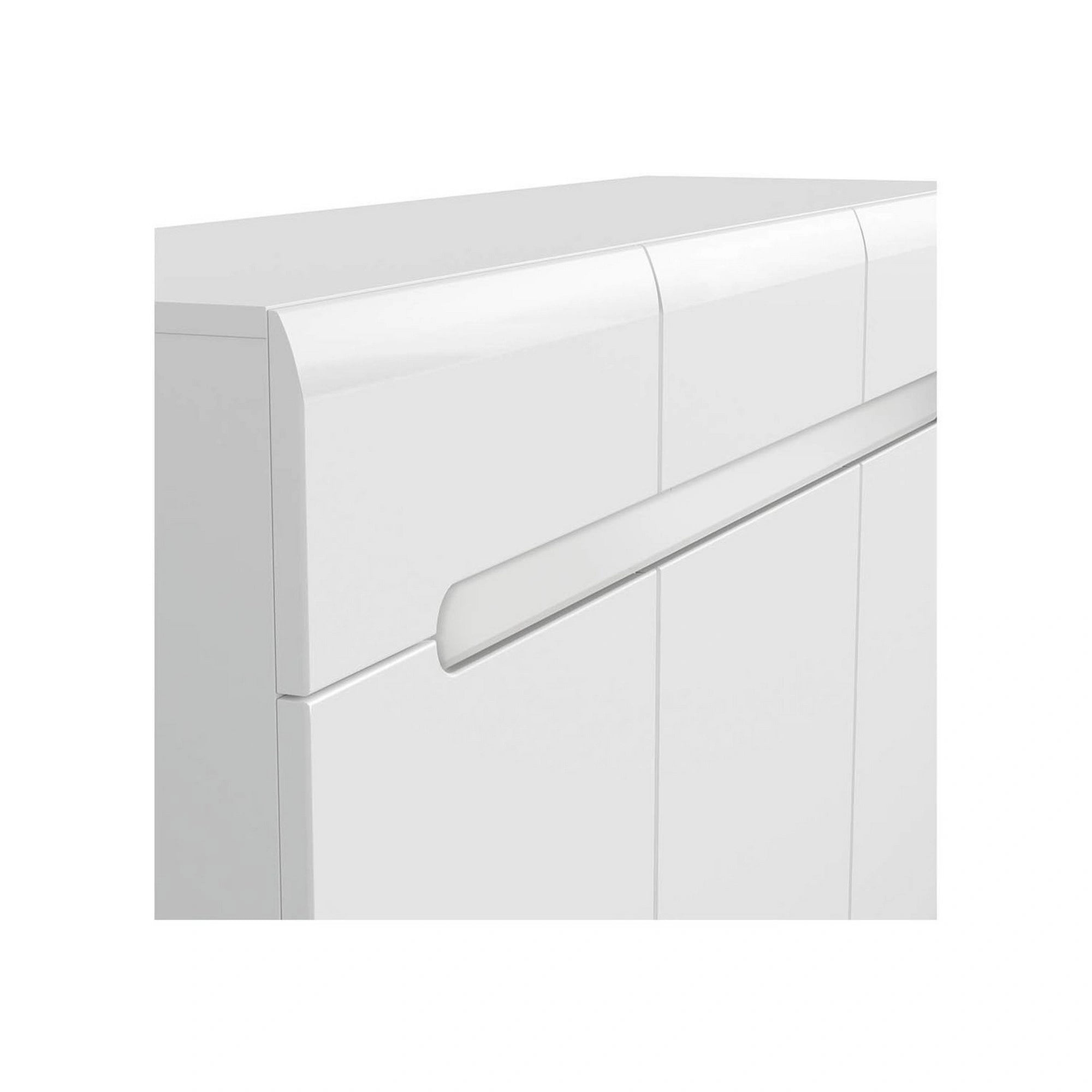 Mobilier living AZTECA TRIO, alb, PAL, 2 piese