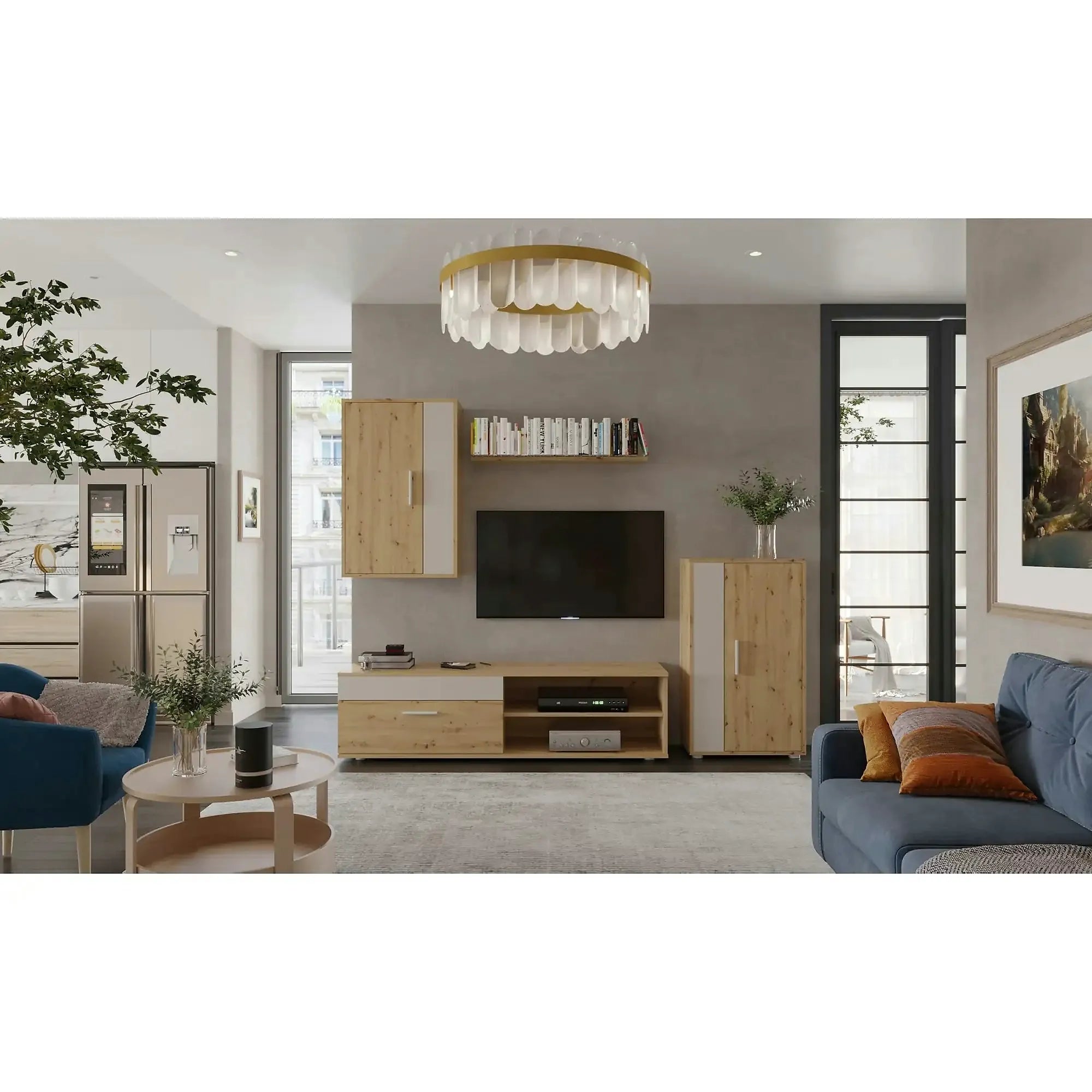Mobilier living BENSON, stejar artisan/casmir, PAL
