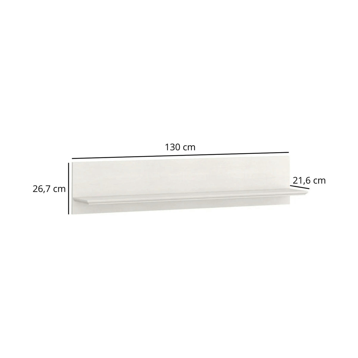 Mobilier living clasic IRYS, pin alb anderson, PAL laminat, 7 piese
