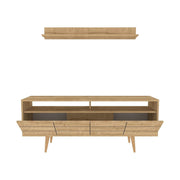 Mobilier living OLA, stejar, PAL melaminat, 2 piese