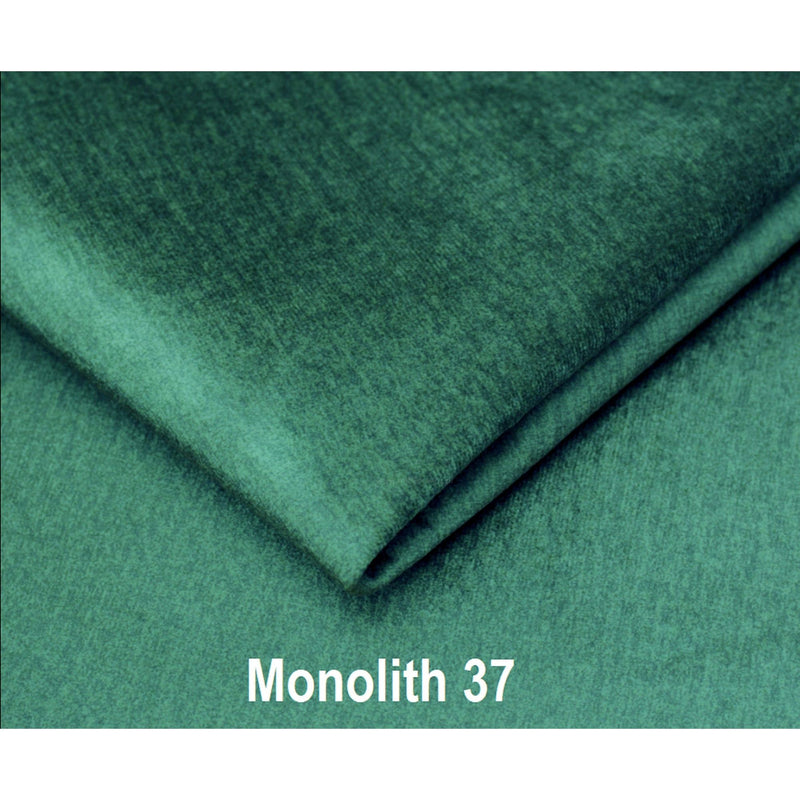 Coltar extensibil MONK L, sezlong stanga, stofa catifelata verde - Monolith 37, 271X222X80/101 cm