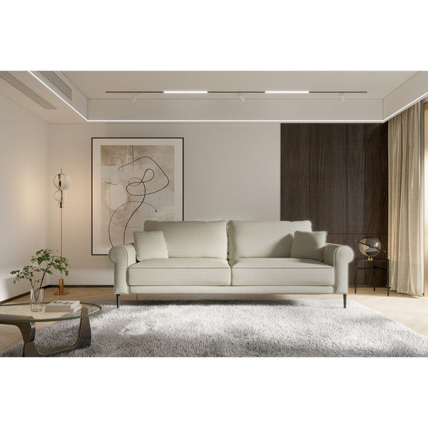 Canapea extensibila MONROY, personalizabil materiale Gama Premium, cu lada depozitare, 230x98x73/86 cm