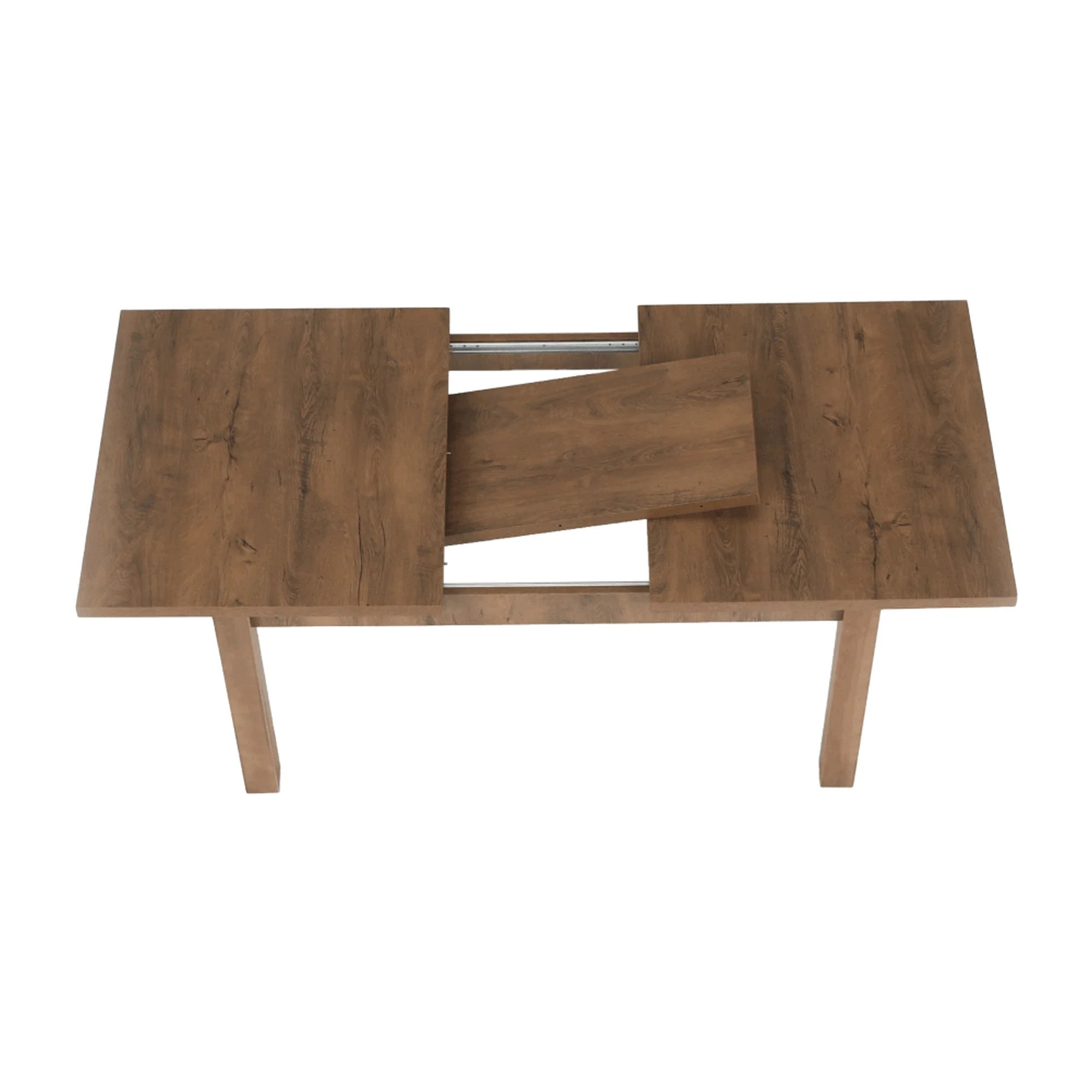 Masa extensibila MONTANA STW, stejar lefkas inchis, PAL melaminat, 160/203x90x82 cm