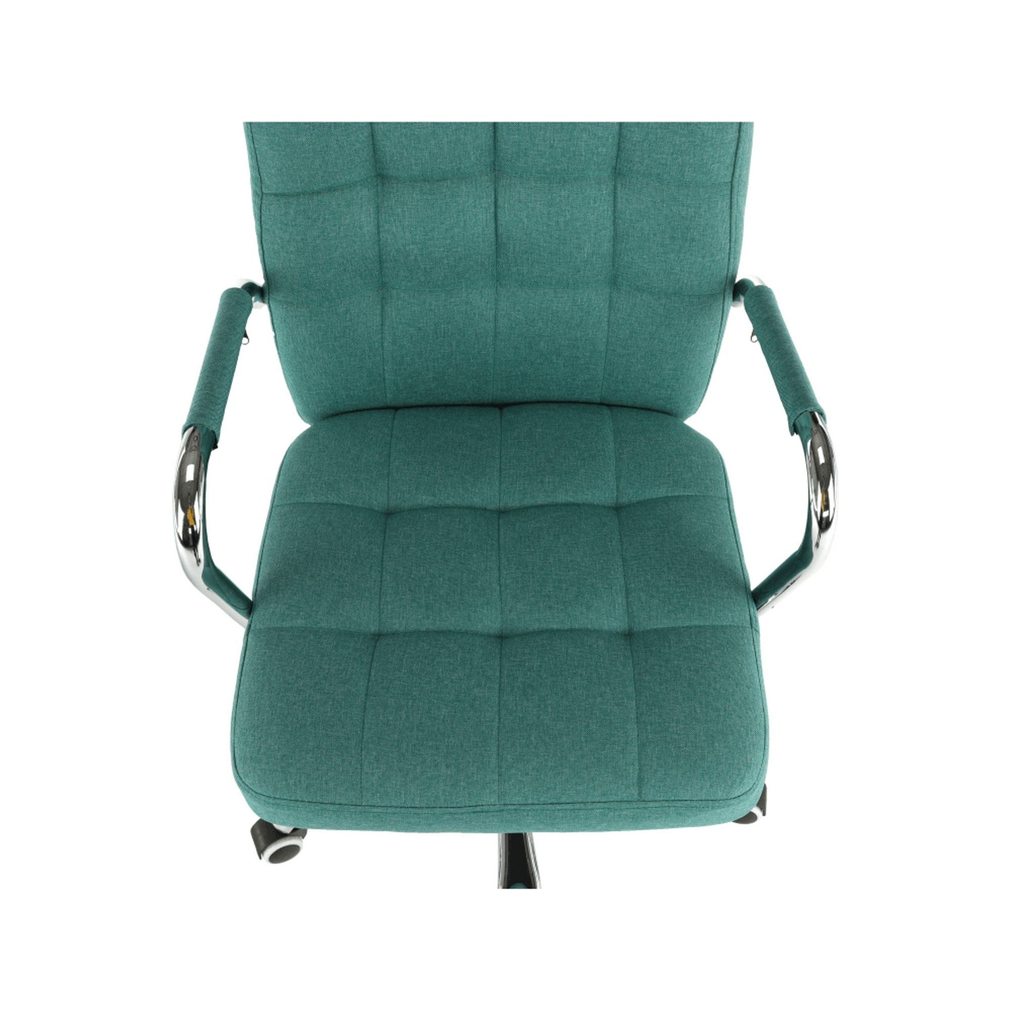 Scaun MORGEN, verde/crom, stofa clasica/metal, 51x64x93/103 cm