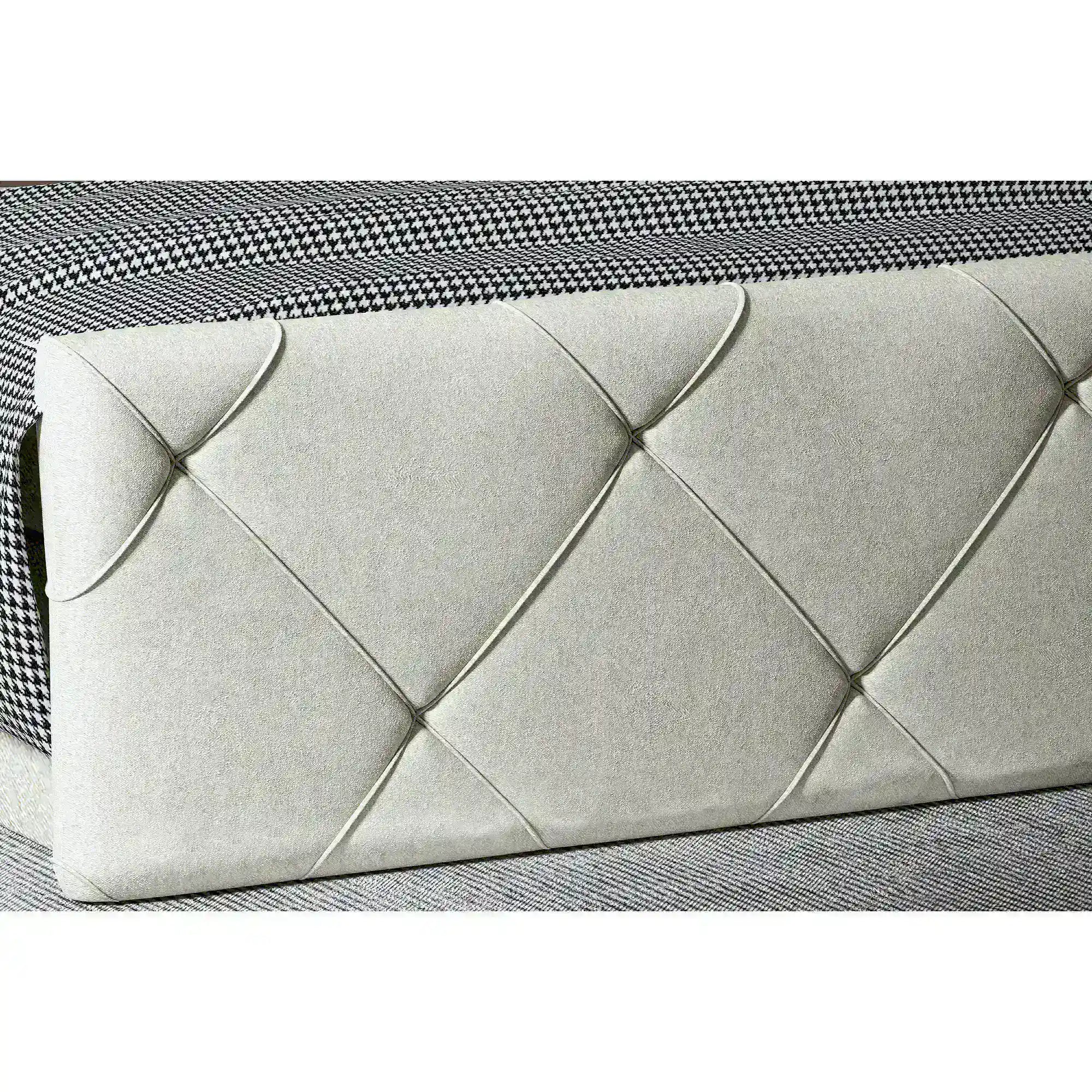 Pat boxspring MOSSA 180x200, personalizabil materiale Gama Premium, cu saltele, topper si lada pentru depozitare