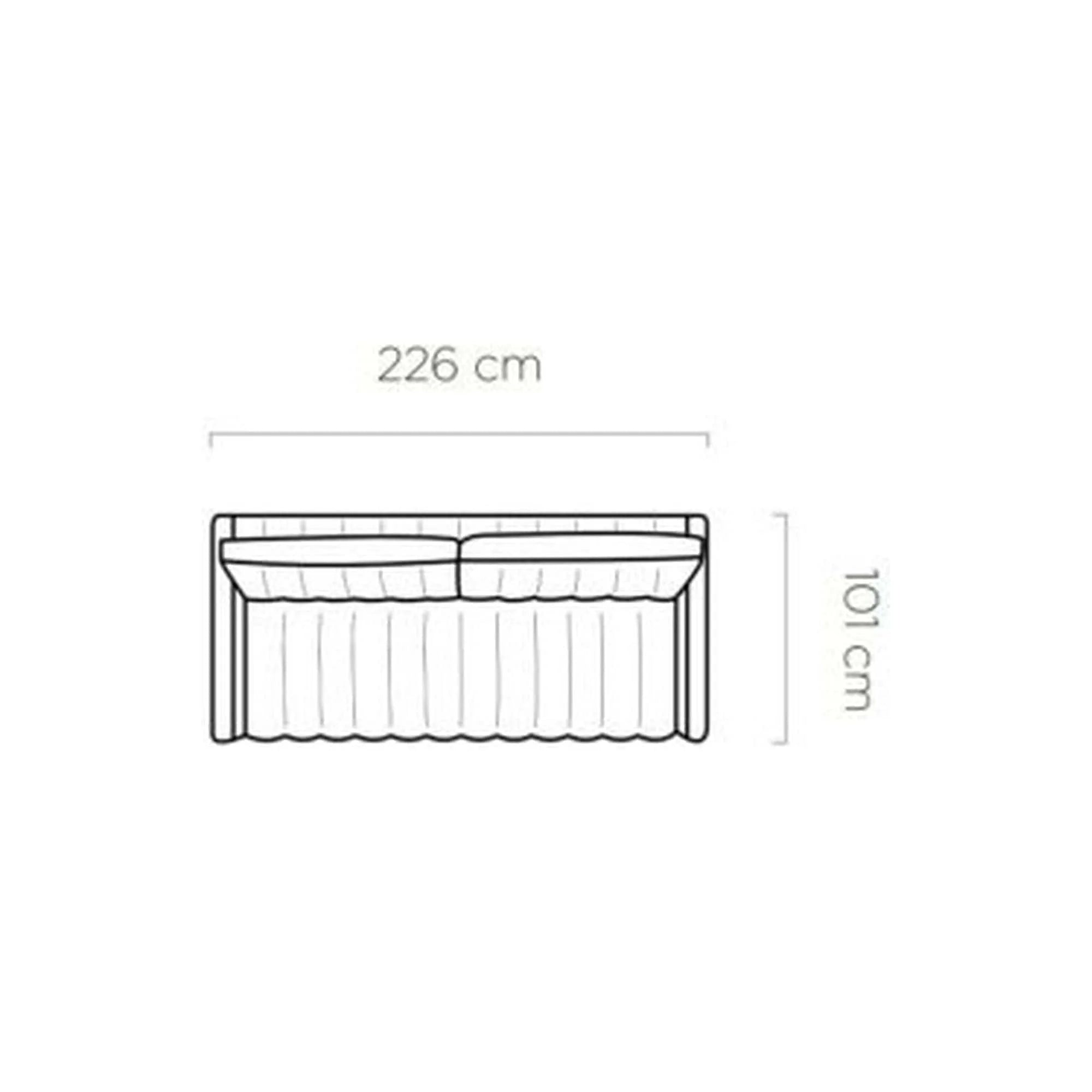 Canapea extensibila Molly, stofa catifelata gri - Palladium 15, Gama Premium, cu lada depozitare, 226x101x78/91 cm