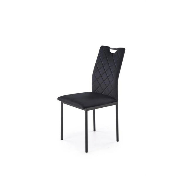 Scaun K577, negru - HLR 66, stofa catifelata/otel, 43x53x93 cm