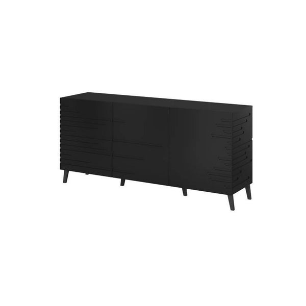 Comoda NOVA, negru, 155x40x75 cm