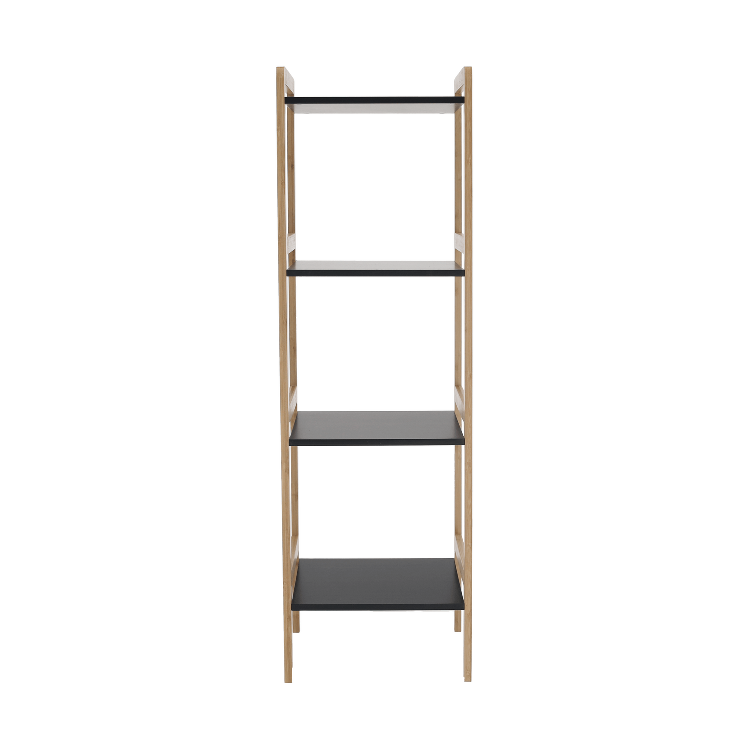 Etajera NAOKO, stejar natural/negru, 33x34x110 cm