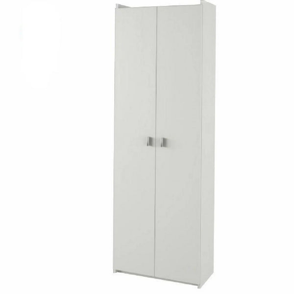 Dulap NATALI TYP 2, alb, PAL melaminat, cu 2 usi, 64x32x190 cm