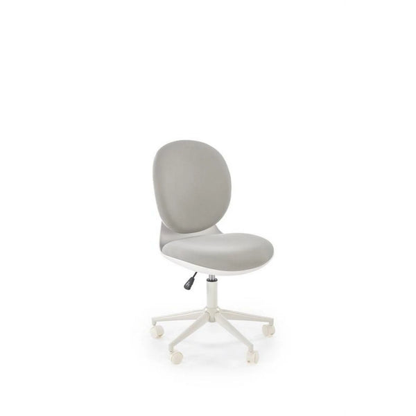 Scaun birou ORION 2, gri deschis/alb, stofa clasica/polipropilena, 46x55x89/99 cm