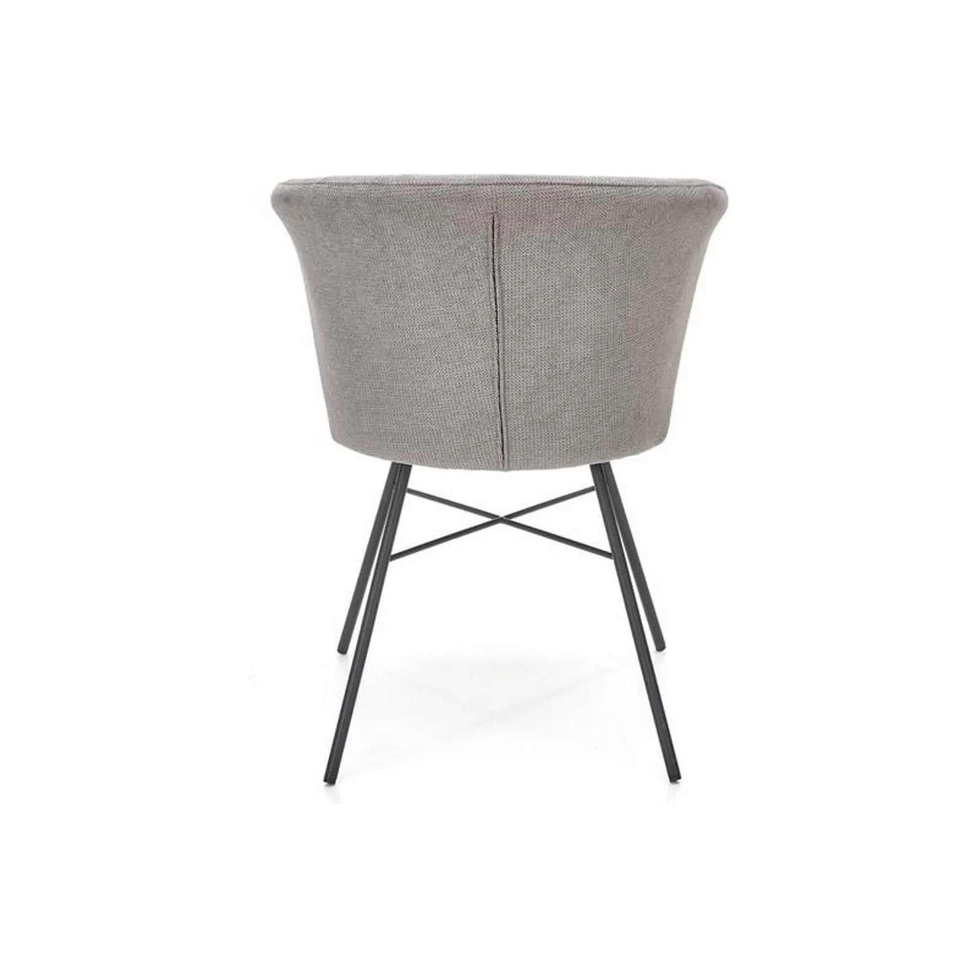 Scaun K459, gri/negru, stofa clasica/metal, 60x59x78 cm