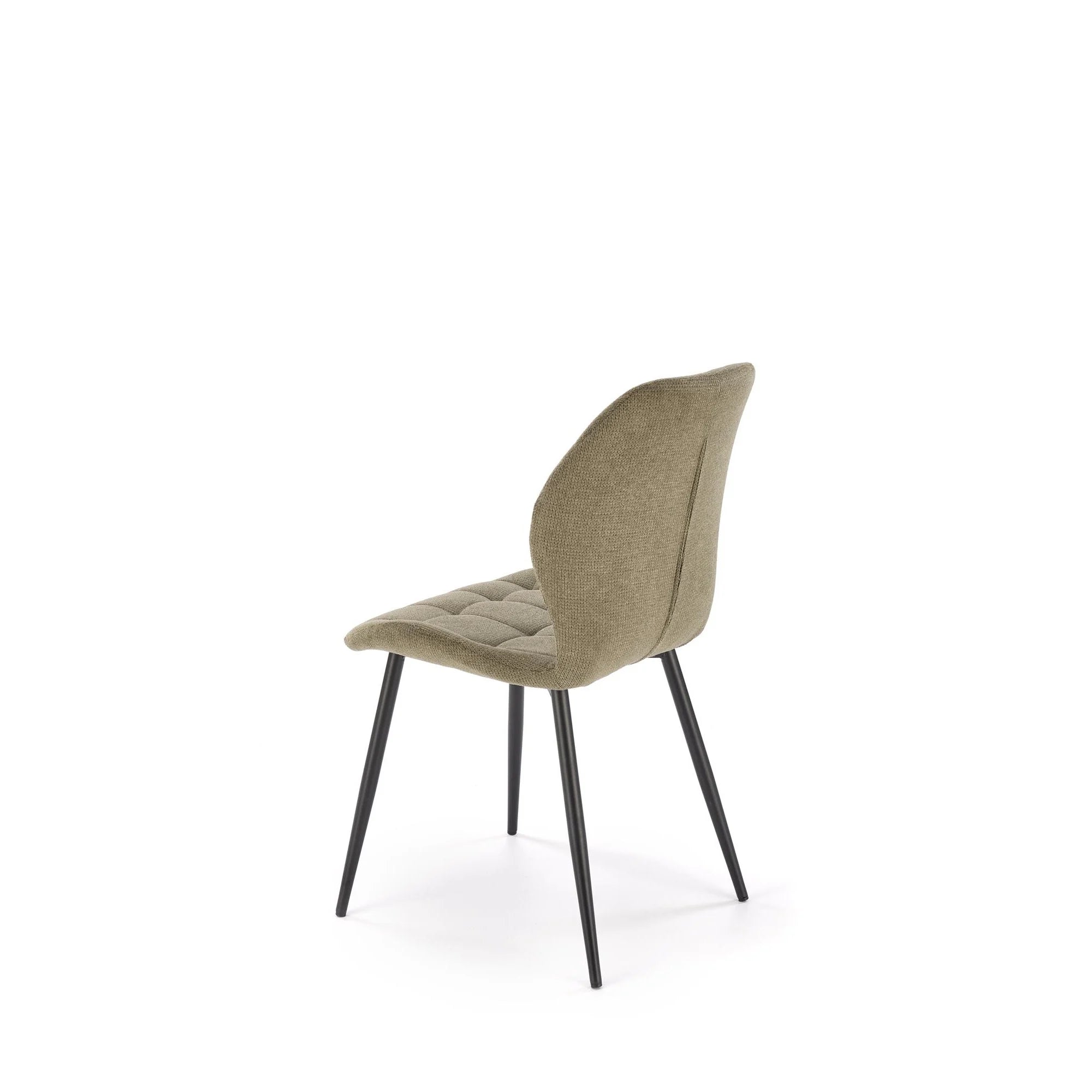 Scaun K548, verde/negru, stofa clasica/metal, 47x55x84 cm