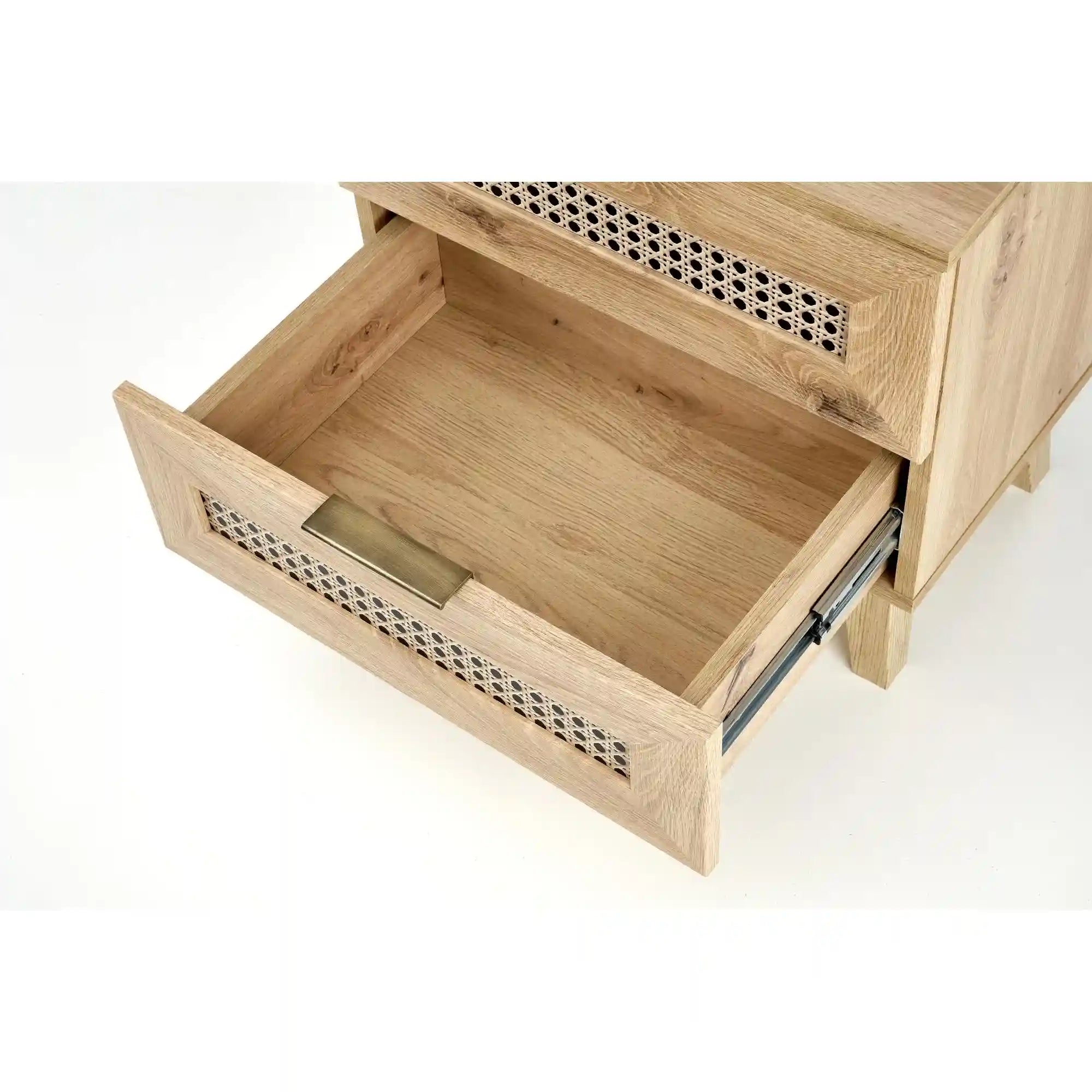 Noptiera Borneo, stejar artisan, PAL laminat, 50x34x52 cm