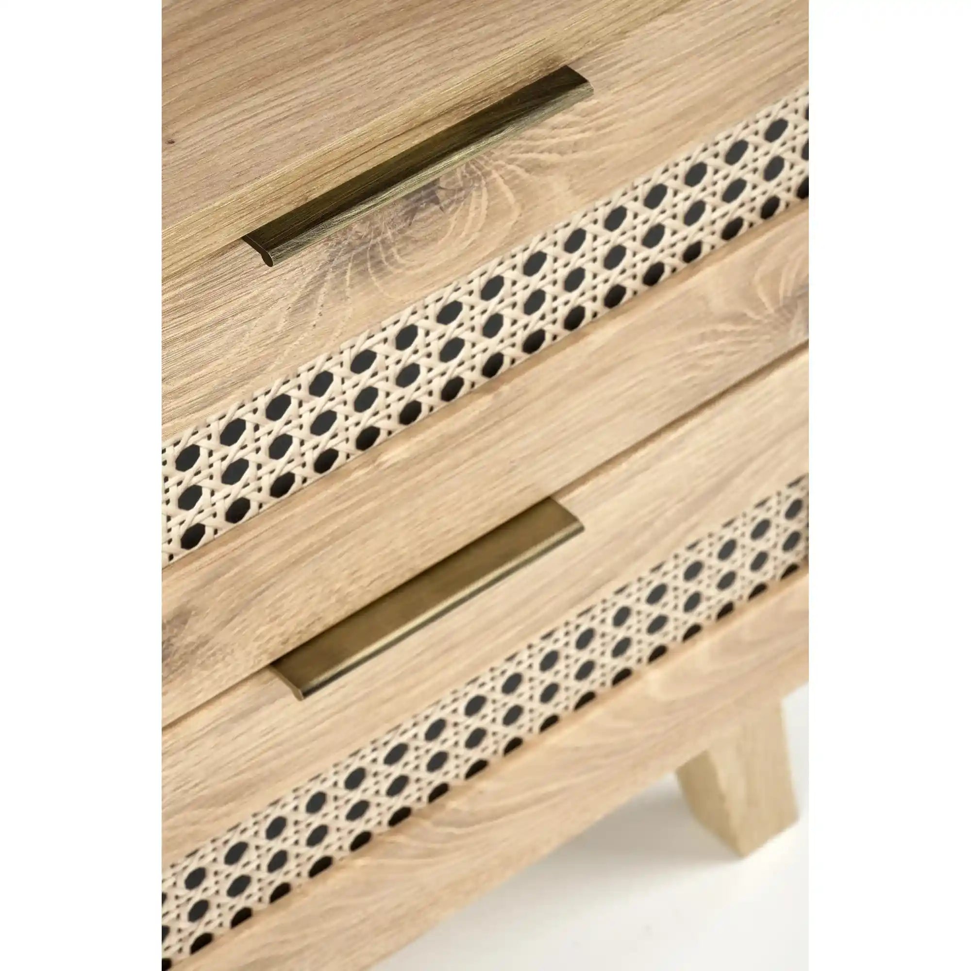 Noptiera Borneo, stejar artisan, PAL laminat, 50x34x52 cm