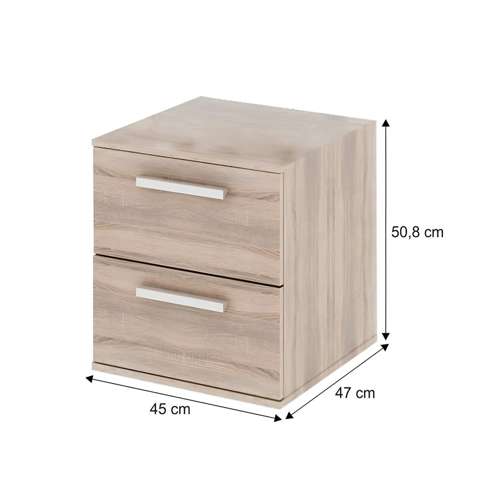 Noptiera DUNAJ TIPUL9, stejar sonoma, PAL melaminat, 45x51x47 cm