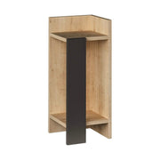 Noptiera Elos Right, stejar/gri antracit, PAL melaminat, 25x27x60 cm