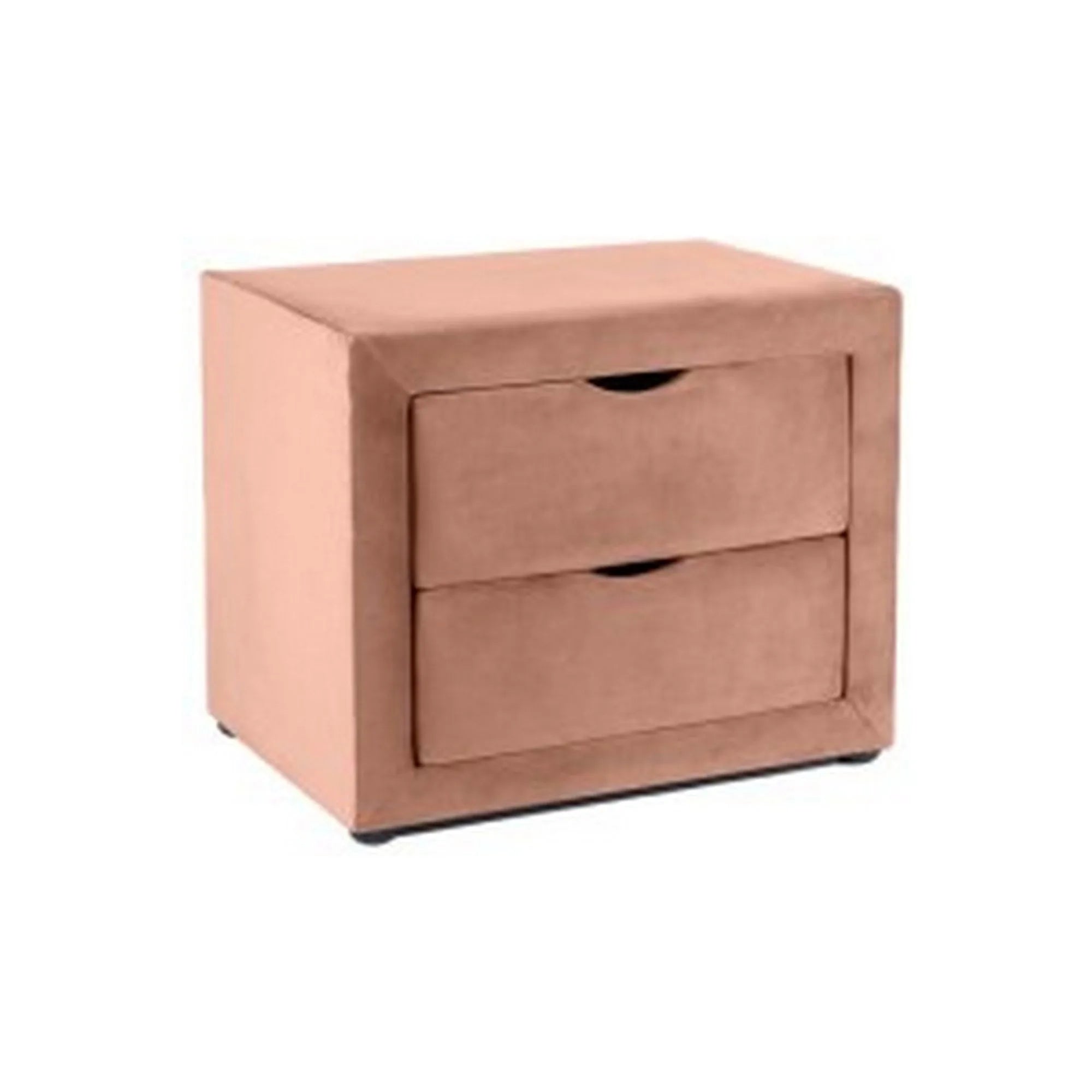 Noptiera ET-002, roz antic, stofa catifelata, 50x35x42 cm