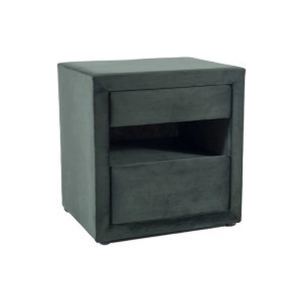 Noptiera ET-003, verde- Bluvel 78, stofa catifelata, 52x41x54 cm
