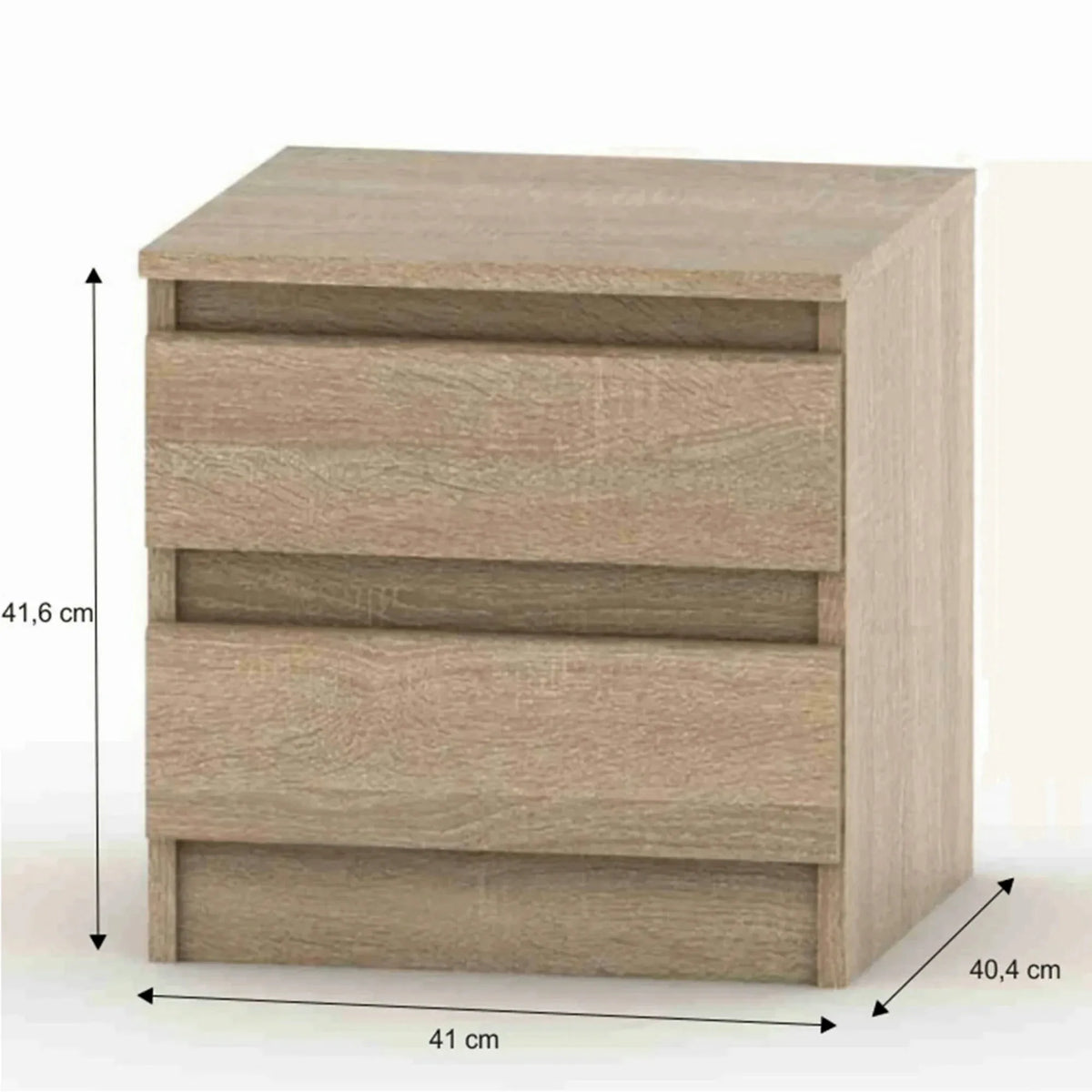 Noptieră HANY NEW  002, stejar sonoma, DTD laminat, 41x42x40 cm