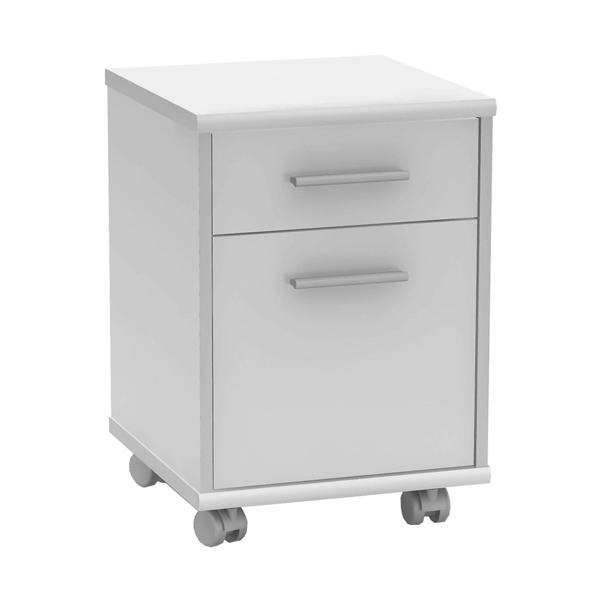 Noptiera JOHAN 2 NEW 07, alb, DTD laminat, 39x41x55 cm