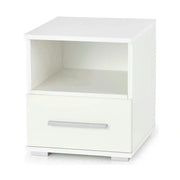 Noptiera LIMA SN1, alb, PAL laminat, 39x40x44 cm