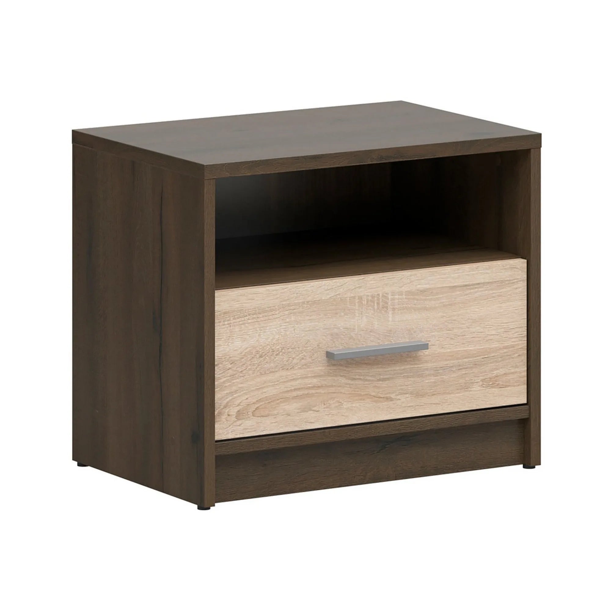 Noptiera NEPO PLUS, stejar nobil/stejar sonoma, PAL laminat, 50x34x43 cm