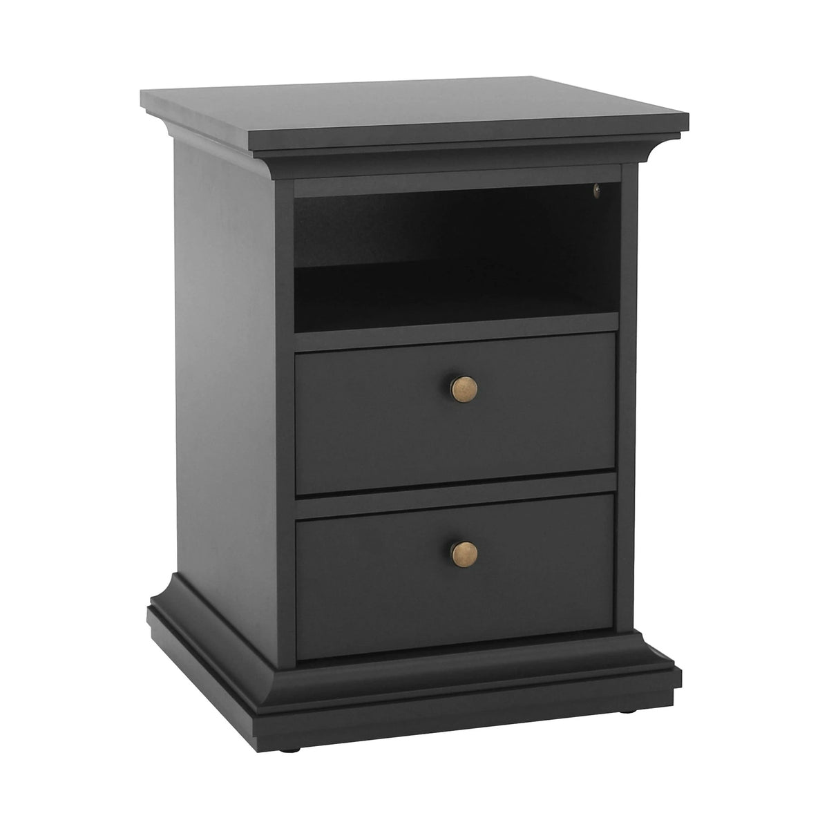Noptiera PARIS 70302, gri antracit, DTD laminat, 44x40x59 cm