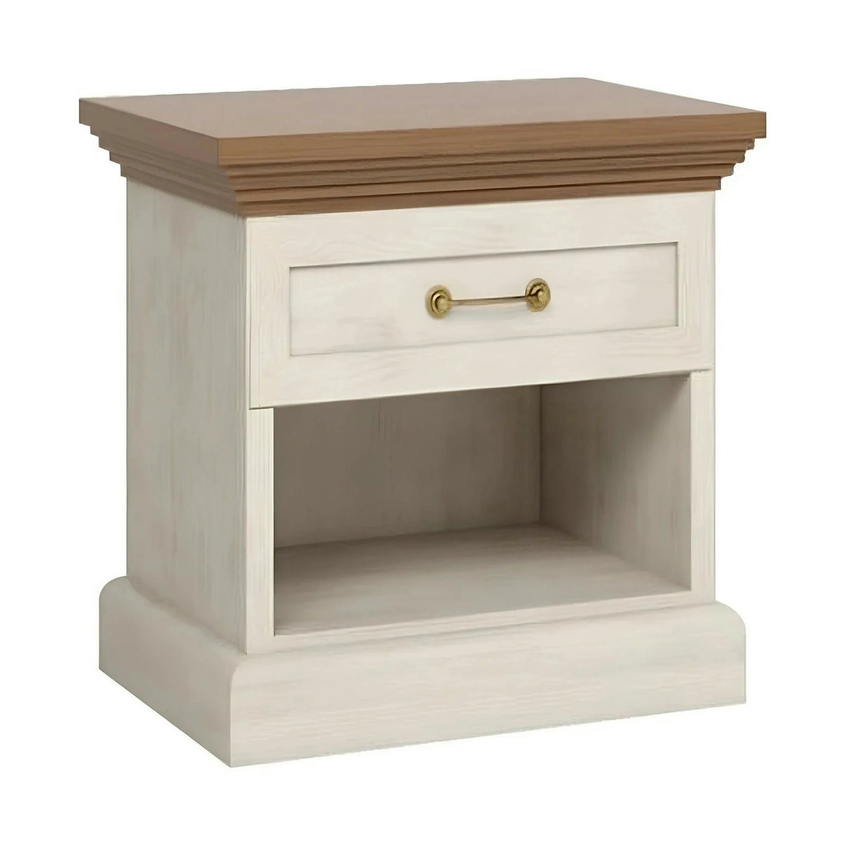 Noptiera ROYAL SN, pin nordic/stejar salbatic, PAL melaminat, 57x40x50 cm