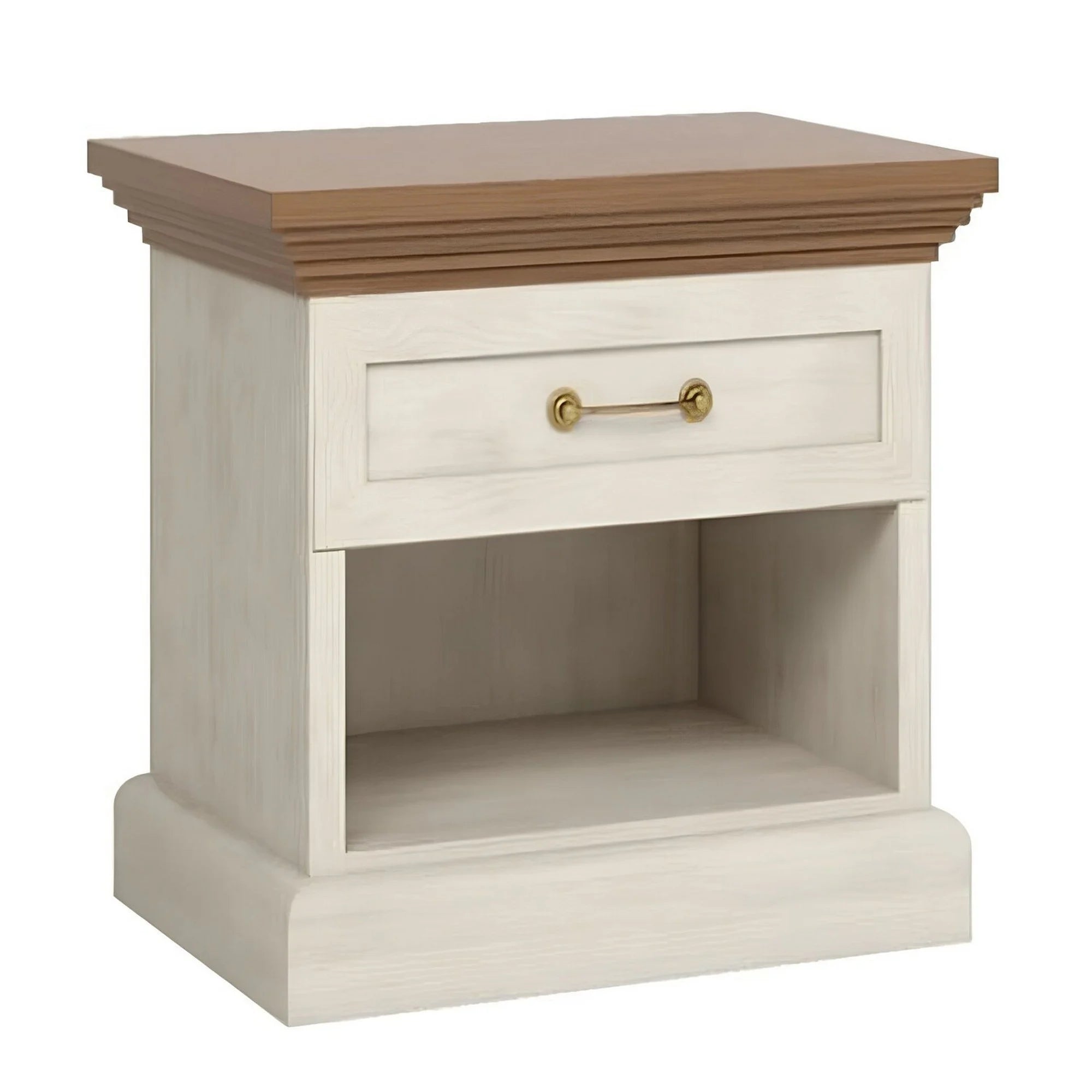 Noptiera ROYAL SN, pin nordic/stejar salbatic, PAL melaminat, 57x40x50 cm